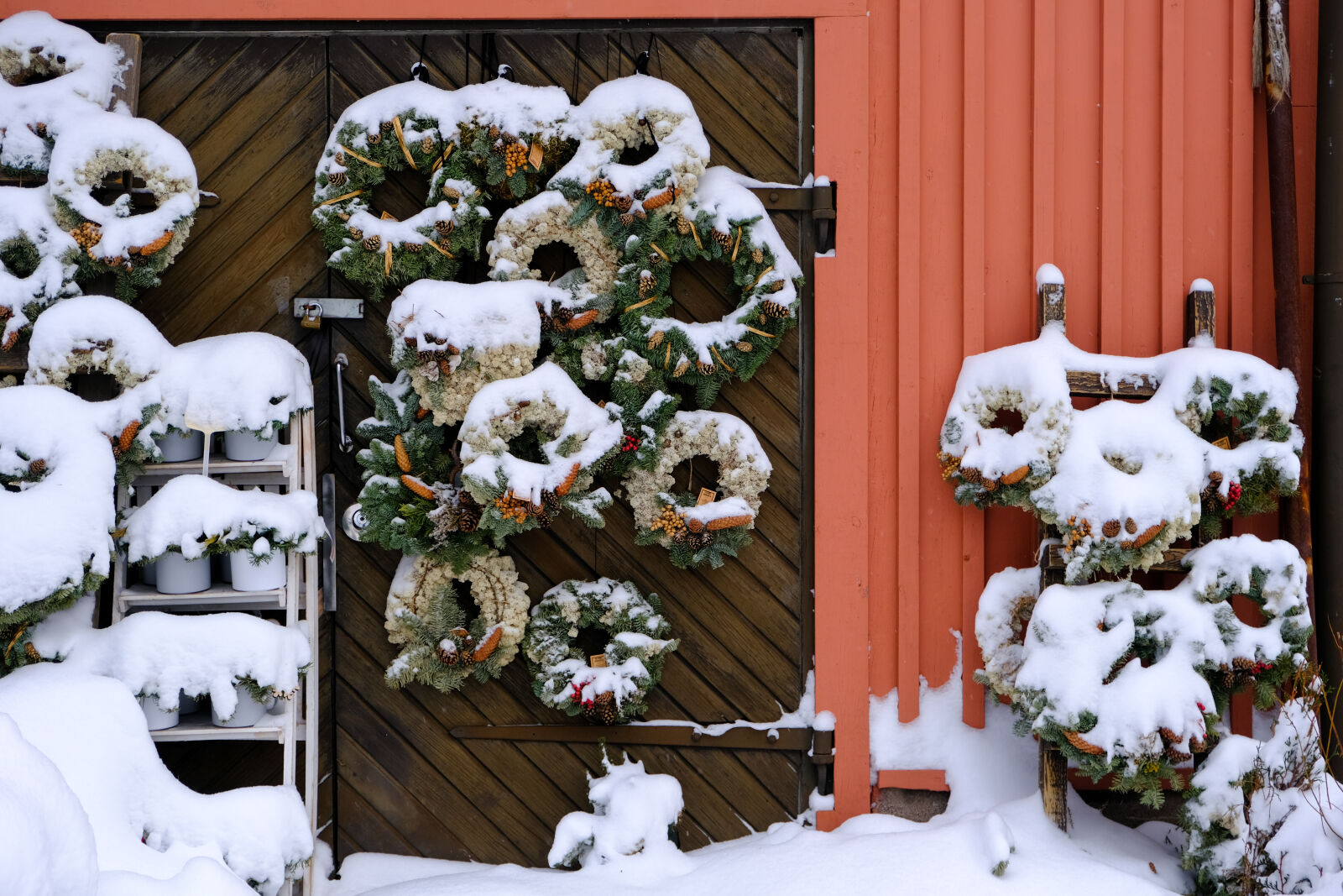Fujifilm X-T30 II sample photo. Snow wreaths photography