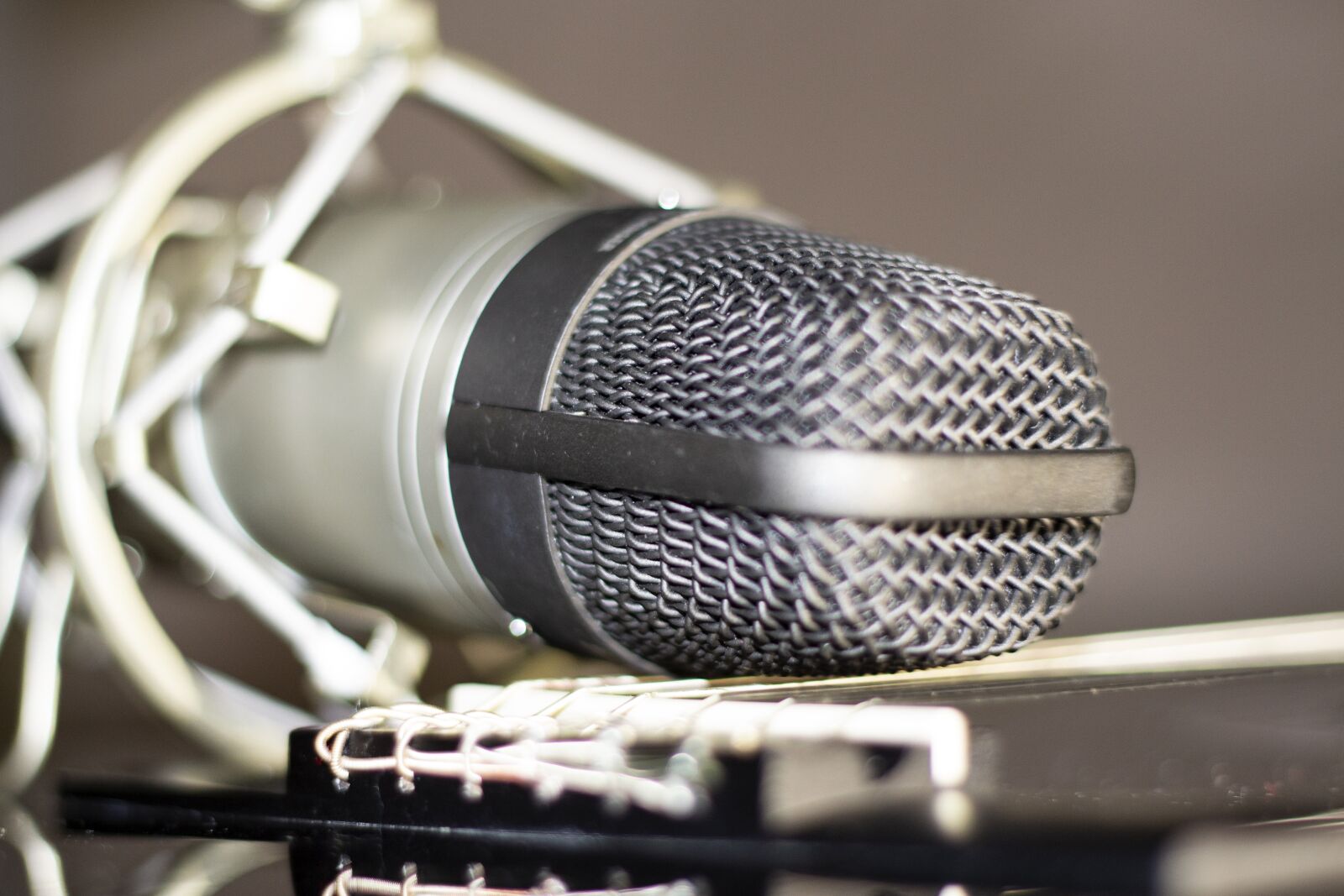 Canon EOS 700D (EOS Rebel T5i / EOS Kiss X7i) + Canon EF 50mm F1.8 II sample photo. Microphone, vocal, mic photography