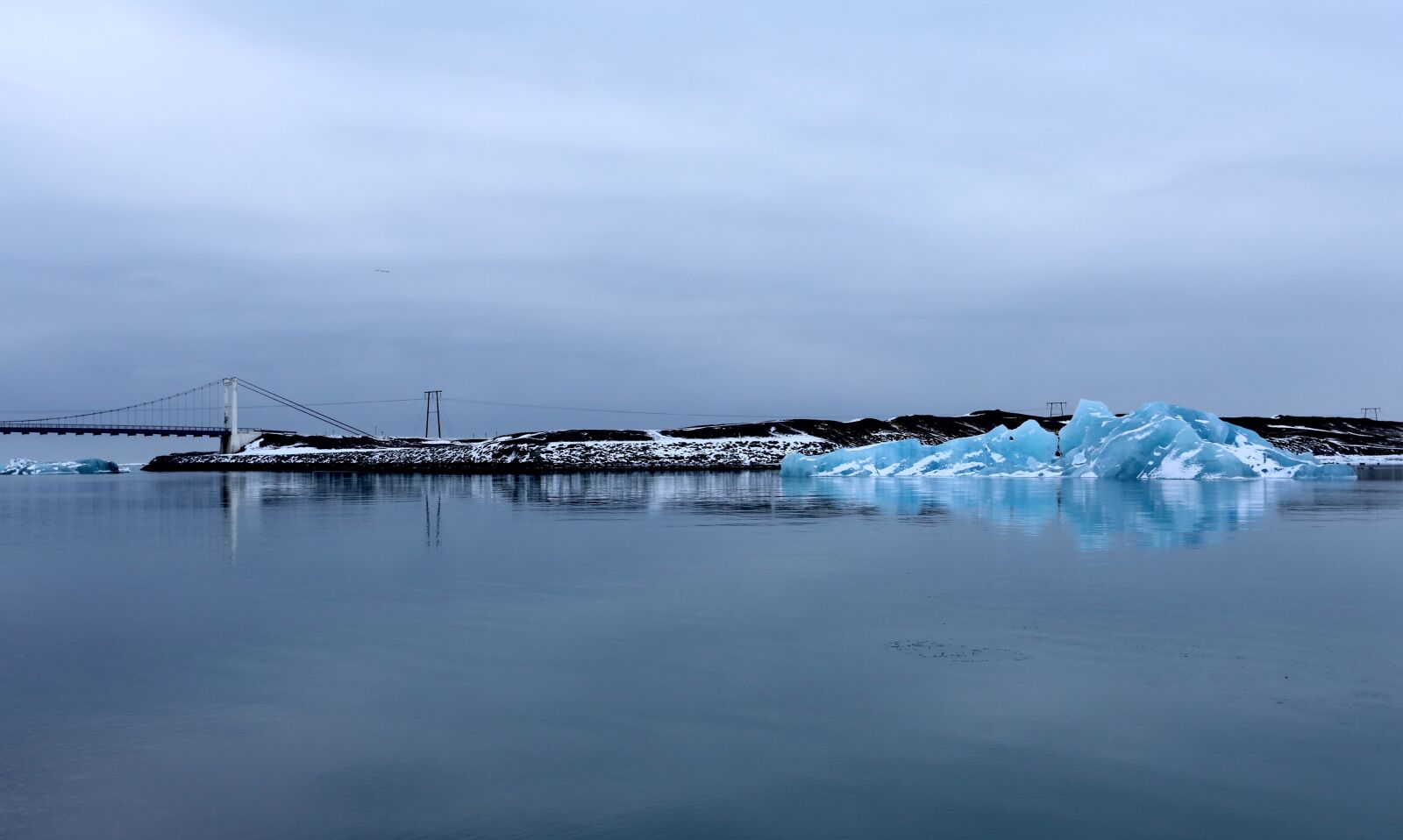 Canon EOS 5D Mark III sample photo. Bridge, iceberg, iceland, jokulsarlon photography