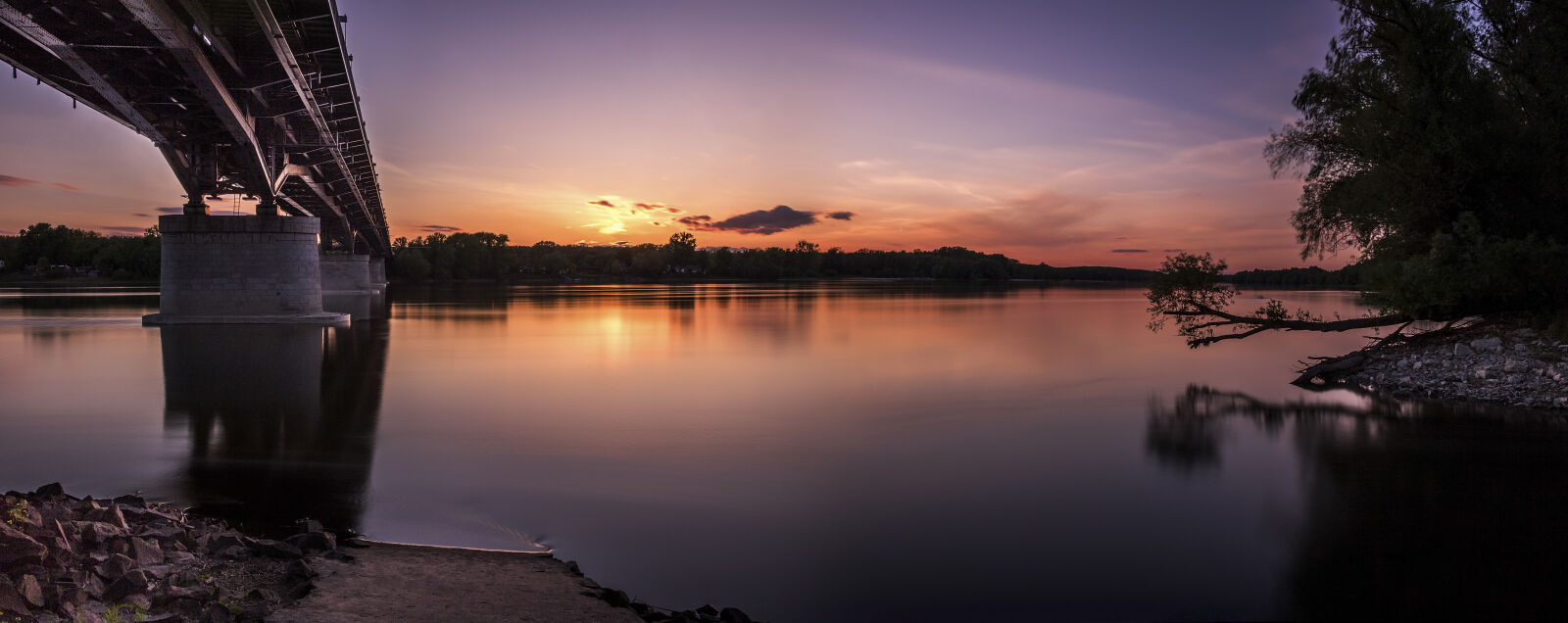 Sigma 17-50mm F2.8 EX DC OS HSM sample photo. Backlit, bridge, dawn, dusk photography