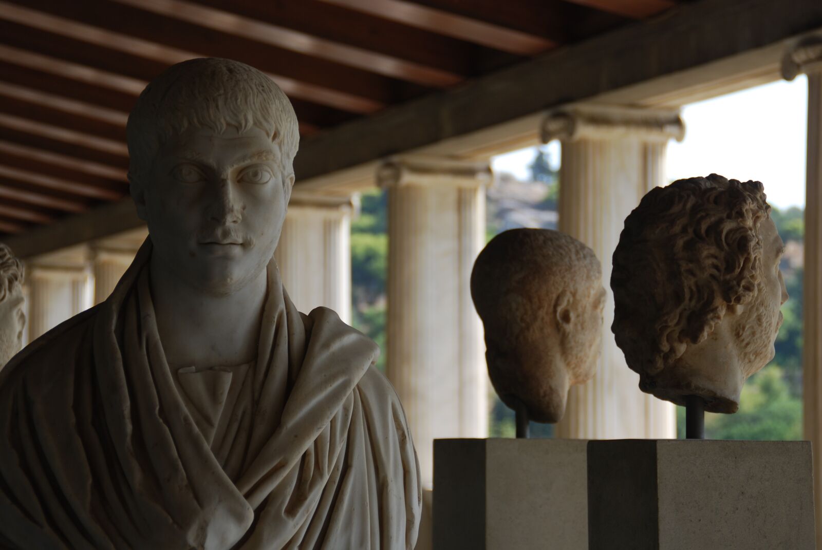 Nikon D80 sample photo. Greece, sculpture, column photography
