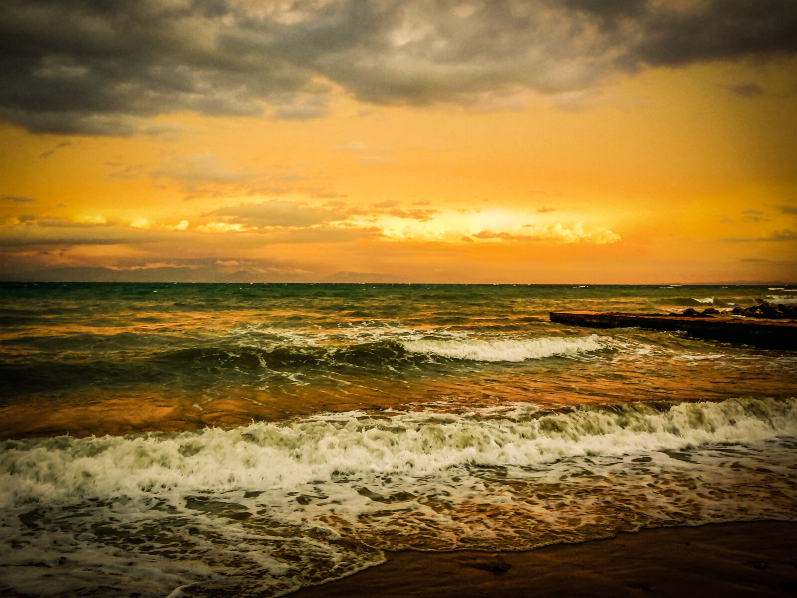 Apple iPhone 5 sample photo. Beach, dusk, evening, sky photography