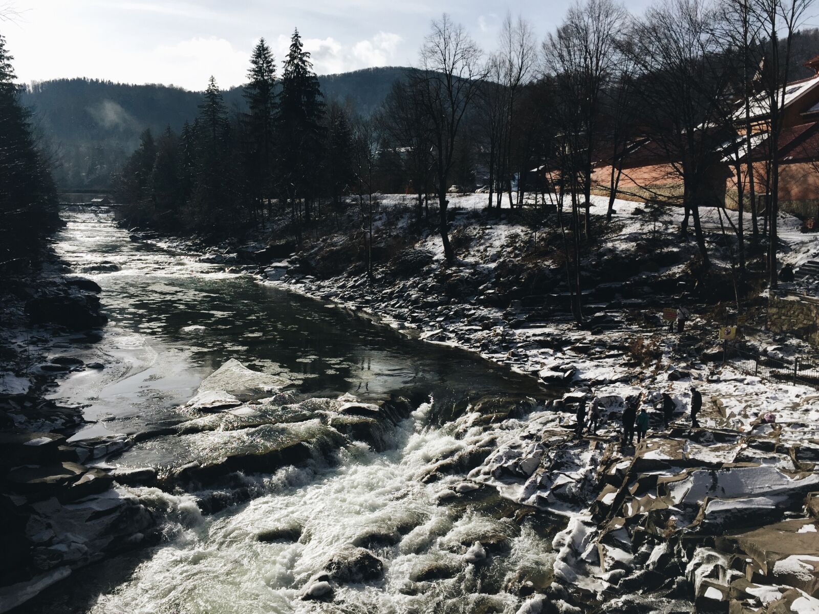 Apple iPhone 6 sample photo. Ice, mountain, river, stones photography