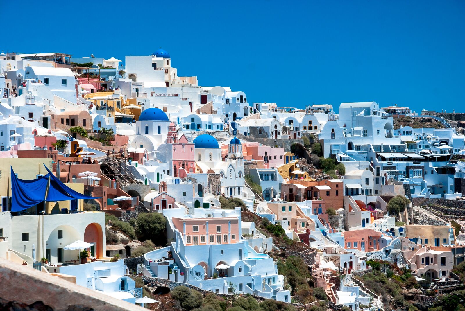 Nikon D80 sample photo. Greece, santorini, the sun photography