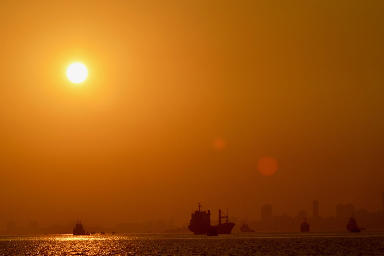 Nikon D5100 sample photo. Silhouette, ocean, sunset photography