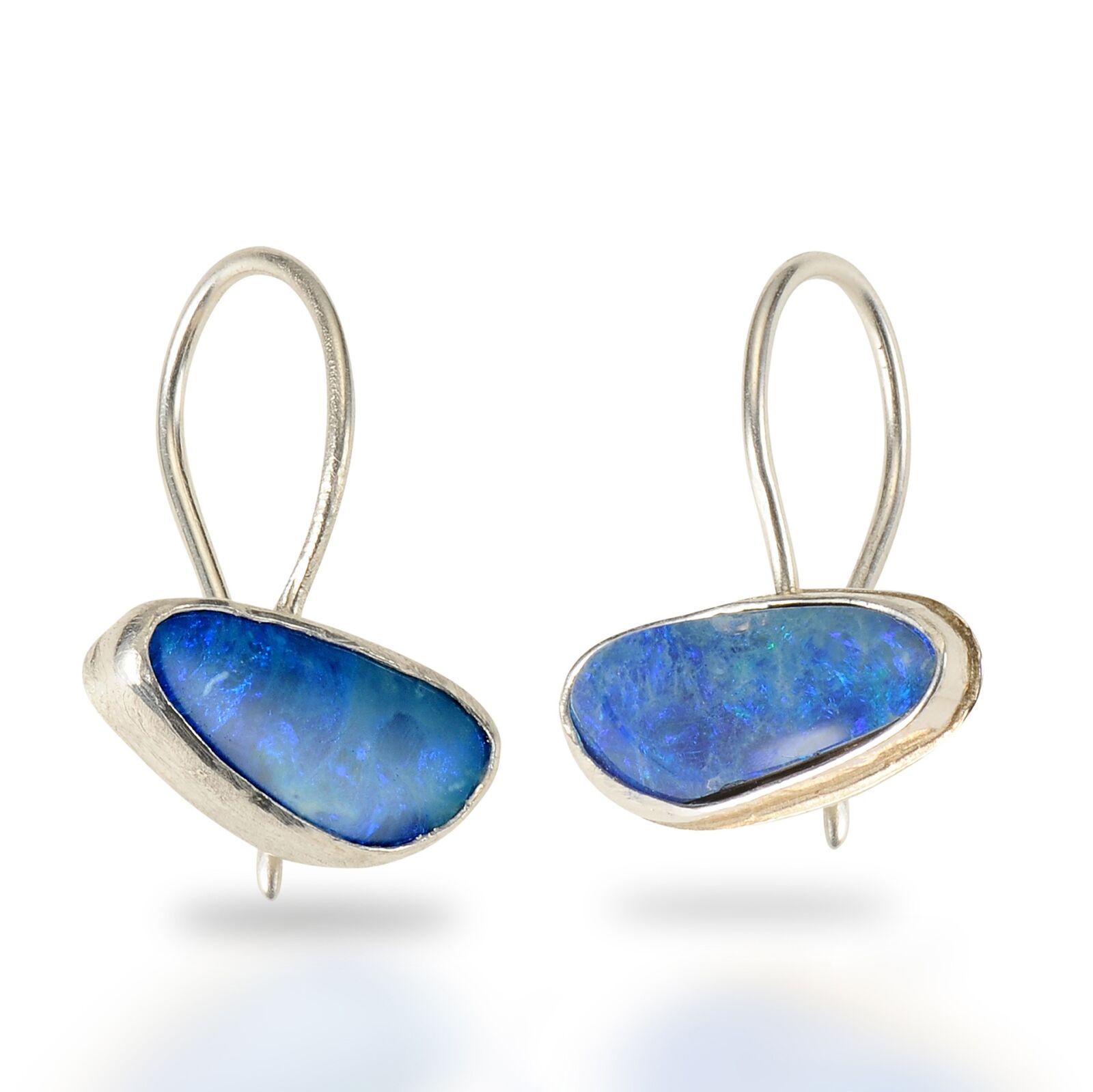 Nikon D700 sample photo. Boulder opal, earrings, jewelry photography