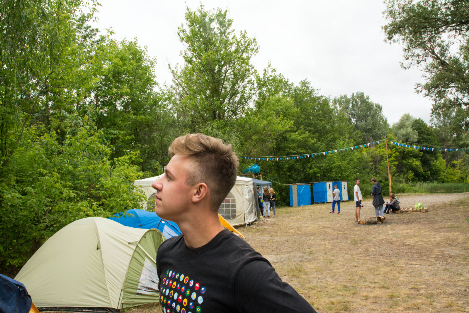 Nikon D7100 sample photo. Camp, dip, forest, pine photography