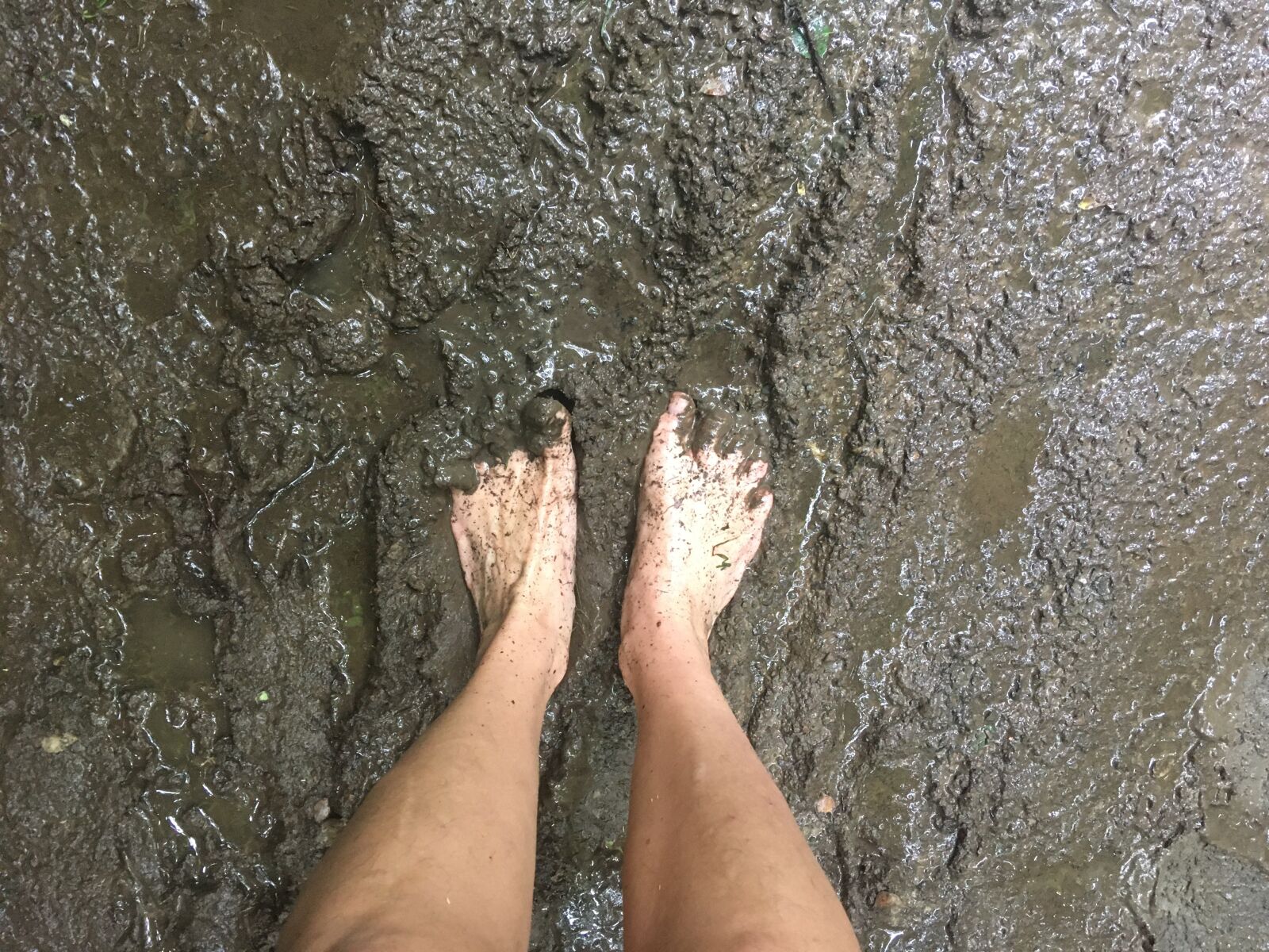 Apple iPhone SE (1st generation) sample photo. Feet, mud, nature photography