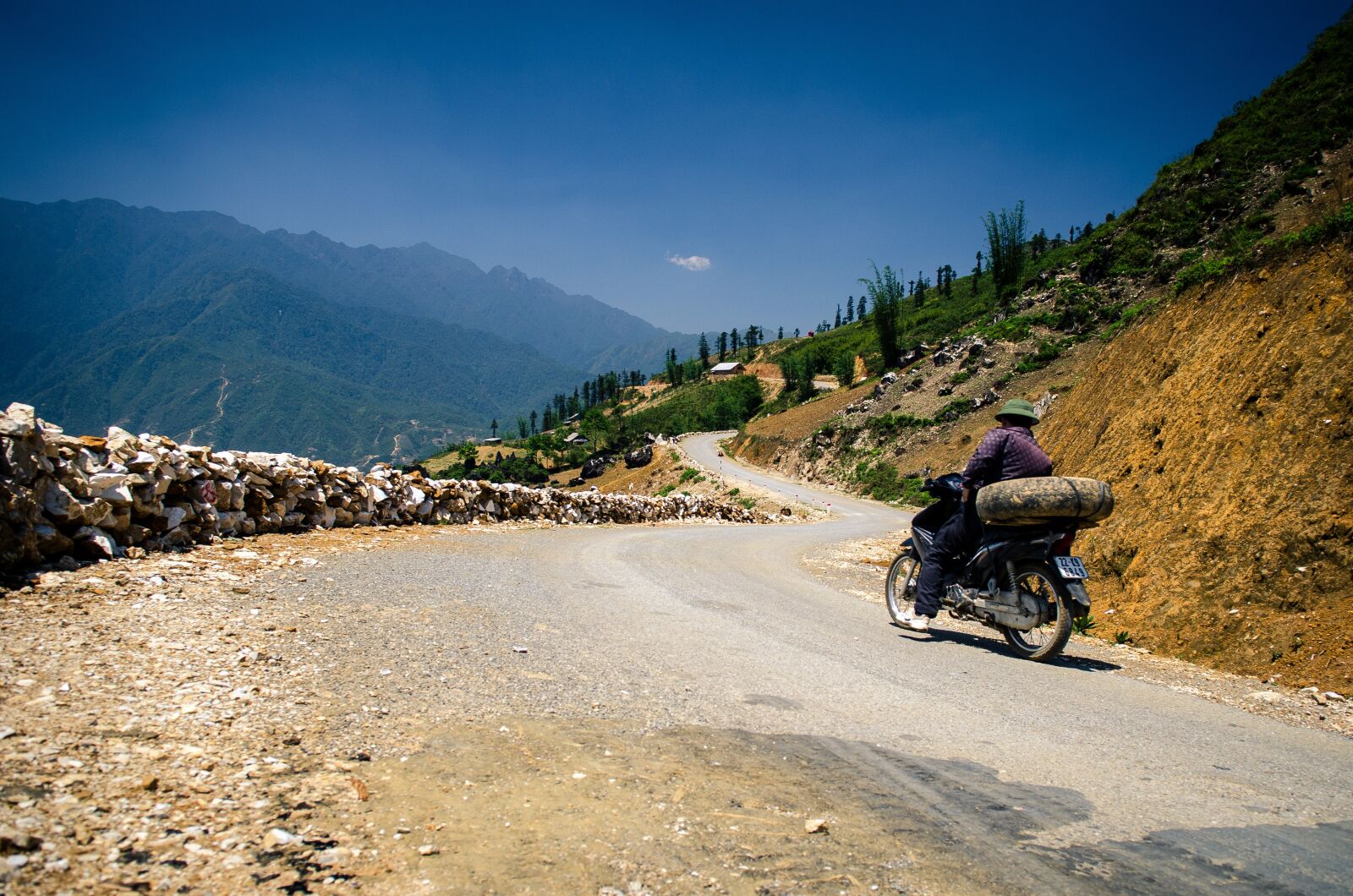 Nikon D7000 sample photo. Motorbike, mountain, road photography