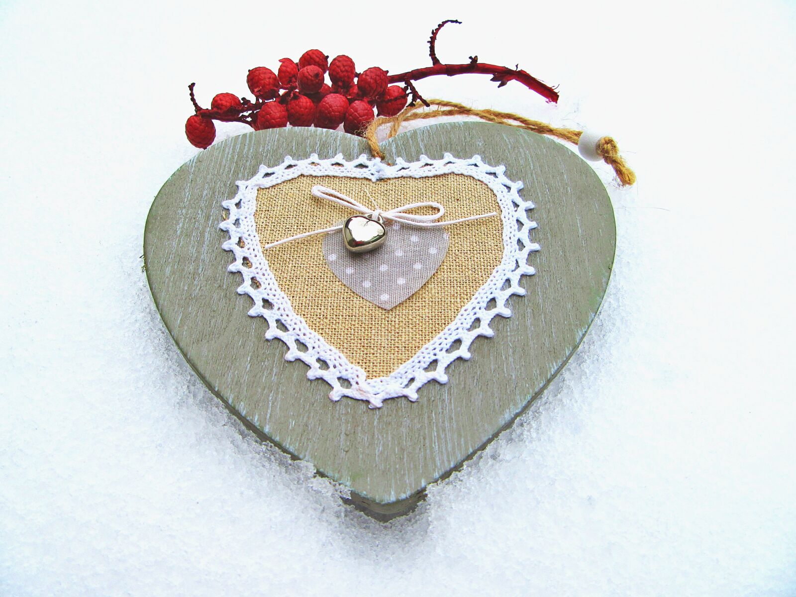Canon PowerShot SX610 HS sample photo. The heart of, snow photography