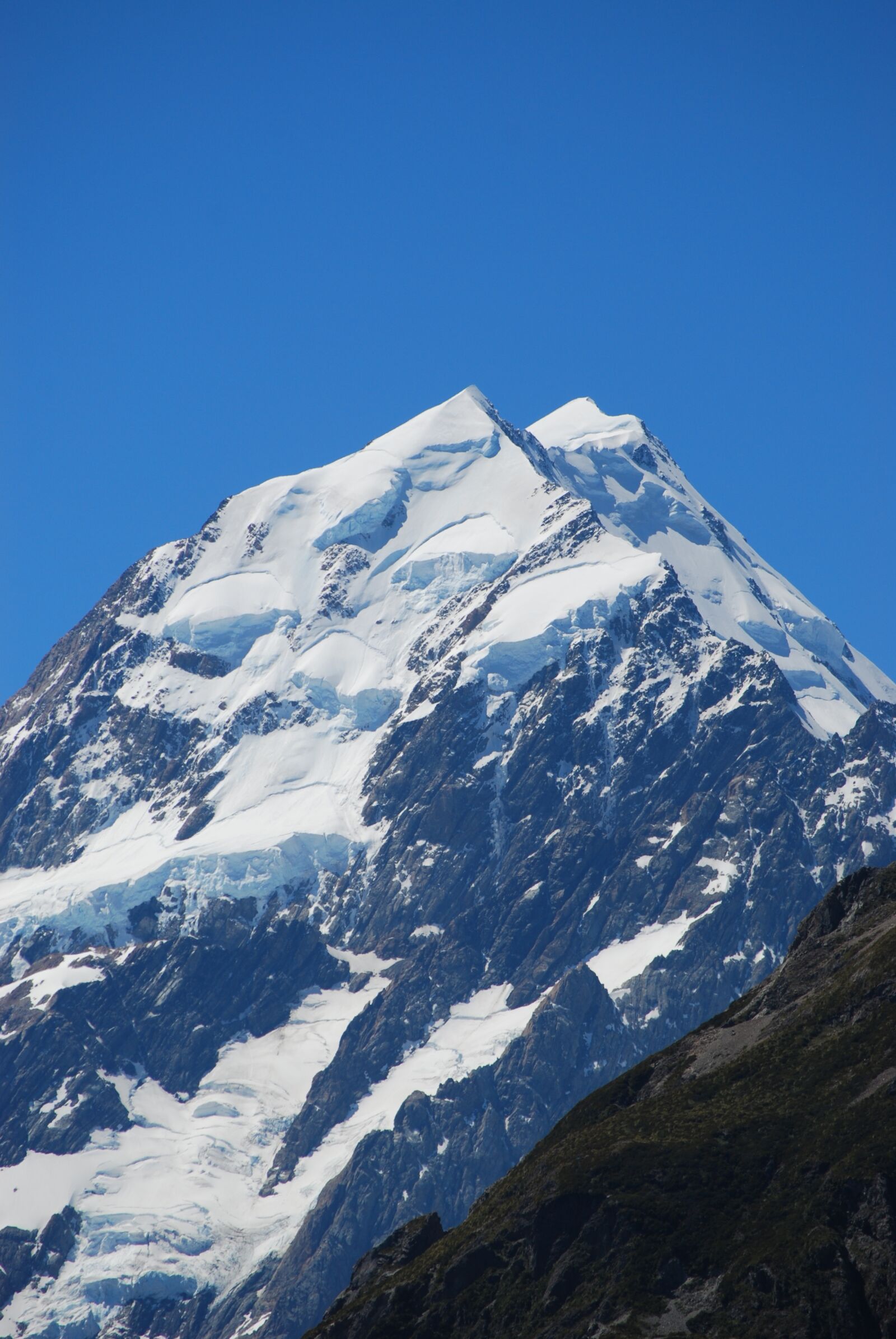 Nikon D80 sample photo. Mountain top, mount cook photography