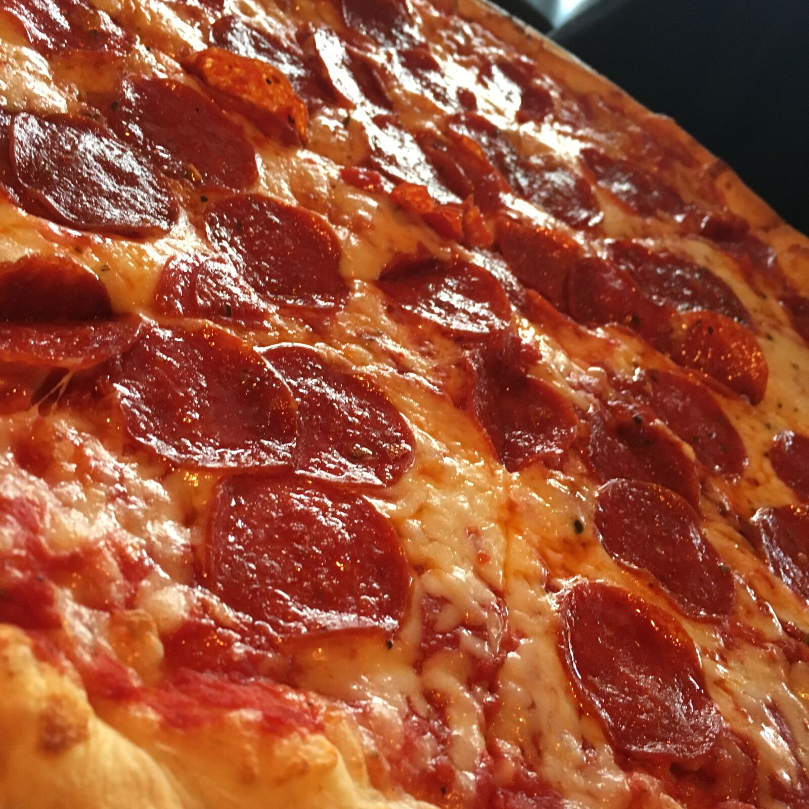 Apple iPhone 6s sample photo. Pizza, pepperoni, cheese photography
