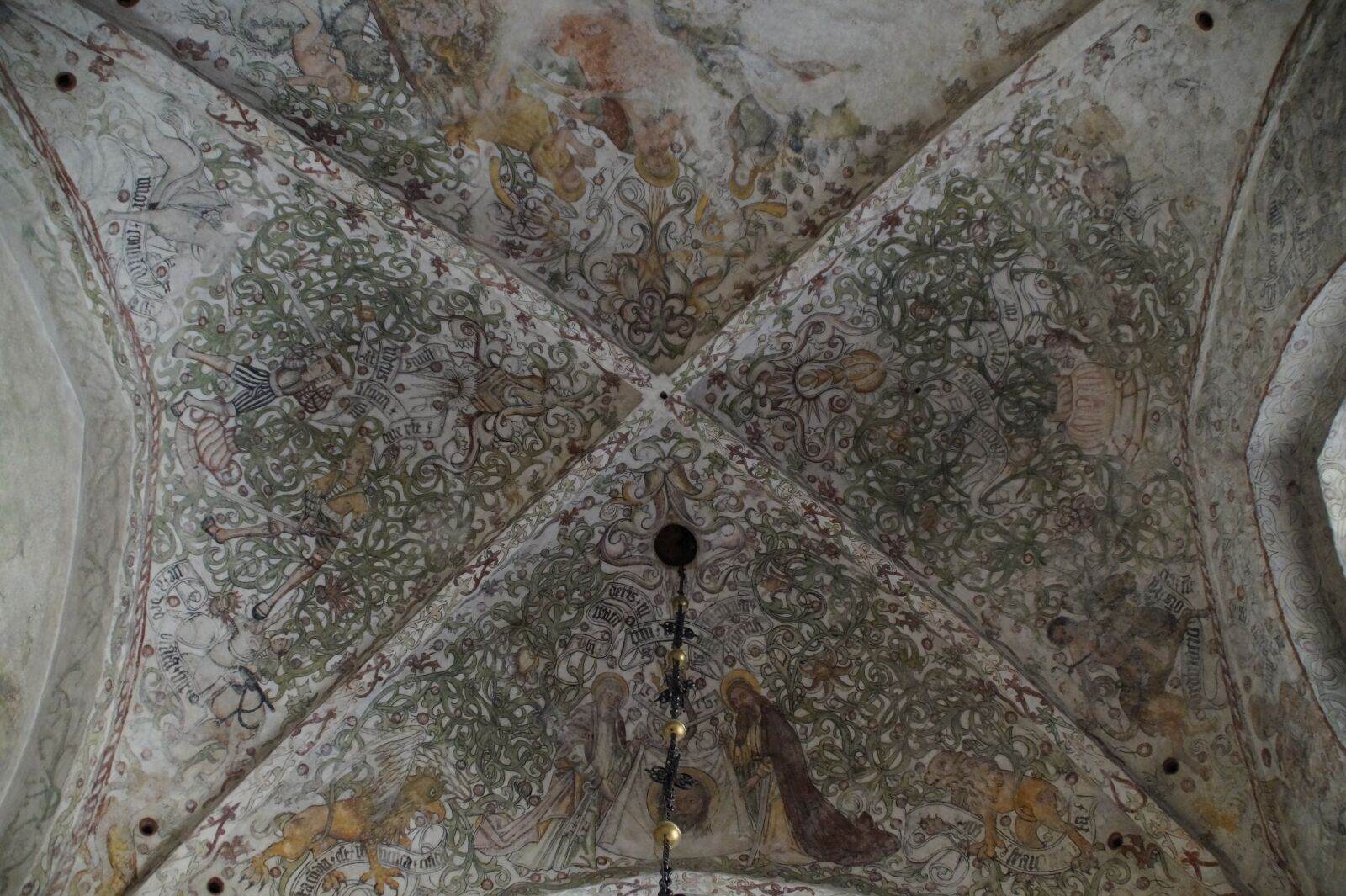 Sony SLT-A58 sample photo. Ceiling painting, old, blanket photography
