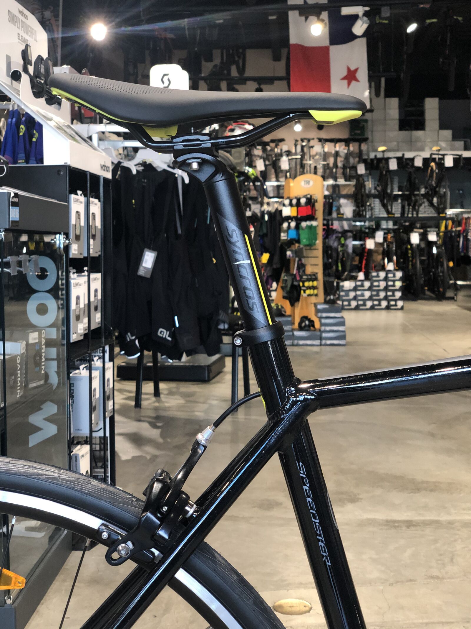iPhone X back dual camera 6mm f/2.4 sample photo. Bicycle, store, mtb photography