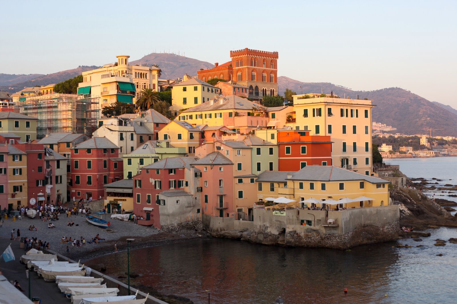 Canon EOS 5D Mark II sample photo. Boccadasse, cinq terre, colourful photography