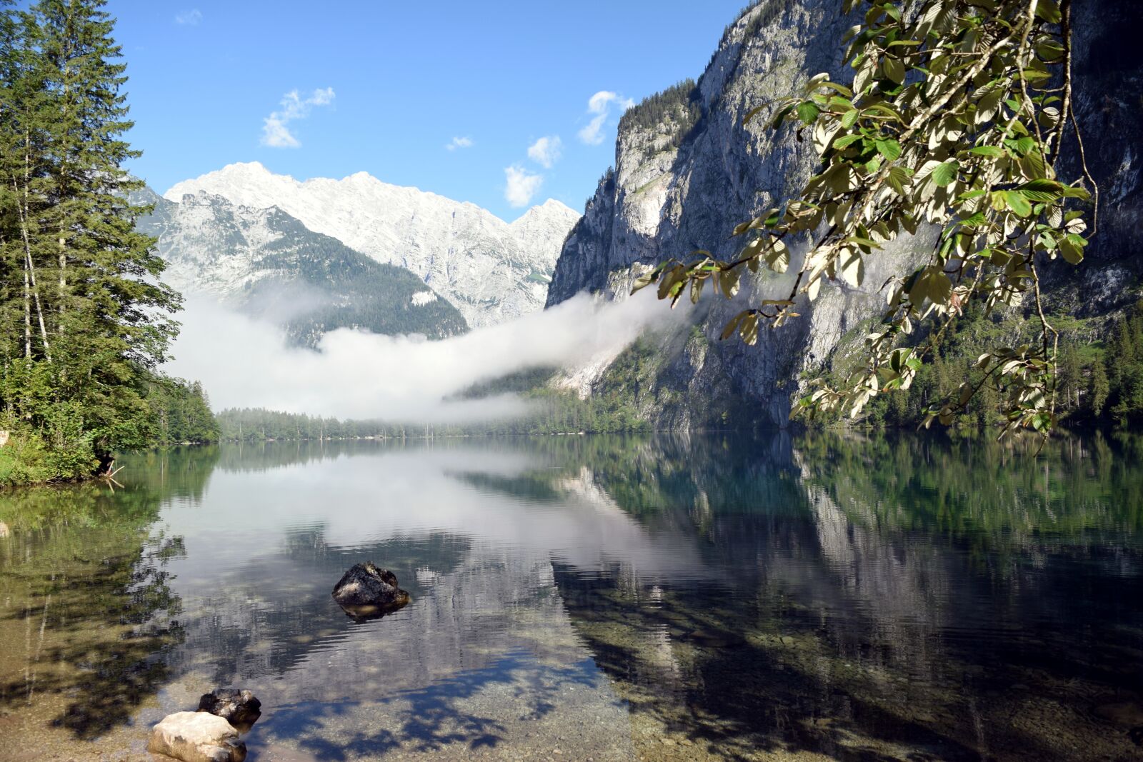 Nikon D5300 sample photo. Mountains, lake, fog photography