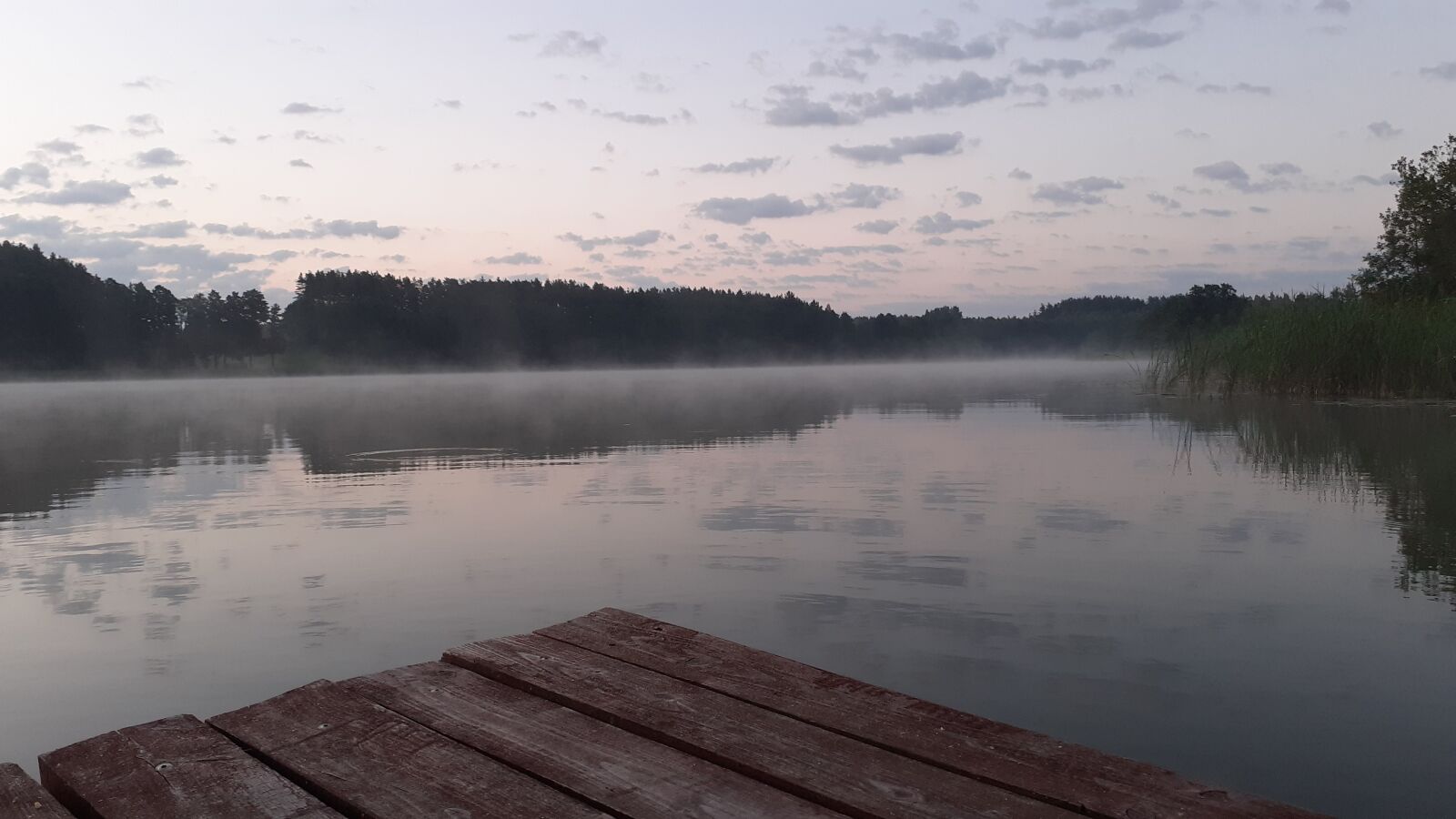 Samsung SM-A202F sample photo. Water, the fog, lake photography