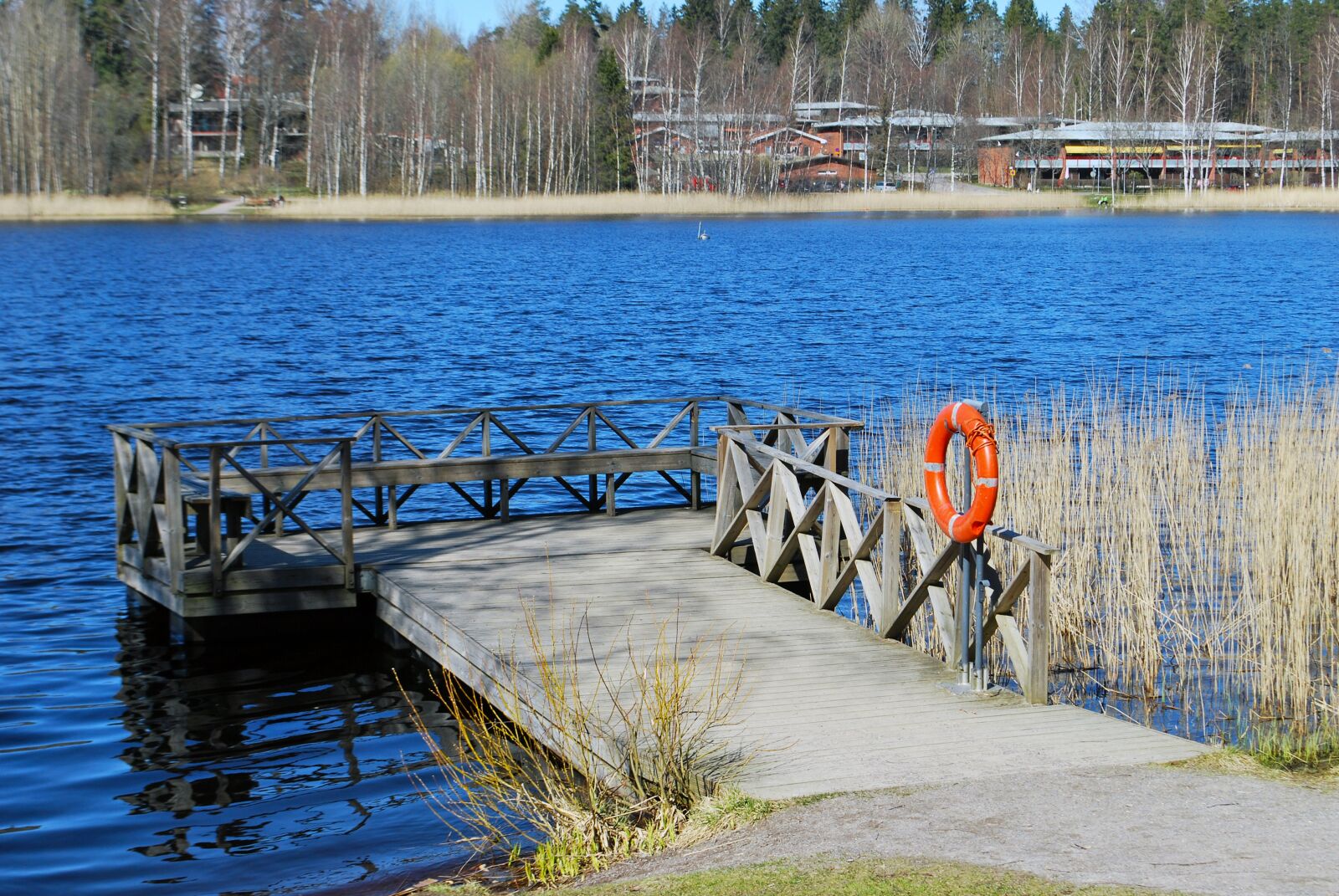 Nikon D60 sample photo. Lake, finland, pier photography