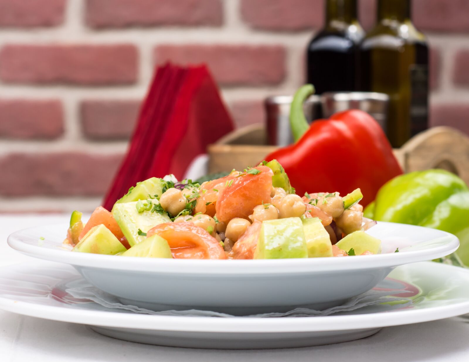 Nikon D7200 sample photo. Vegetables salad, cucumber, salad photography