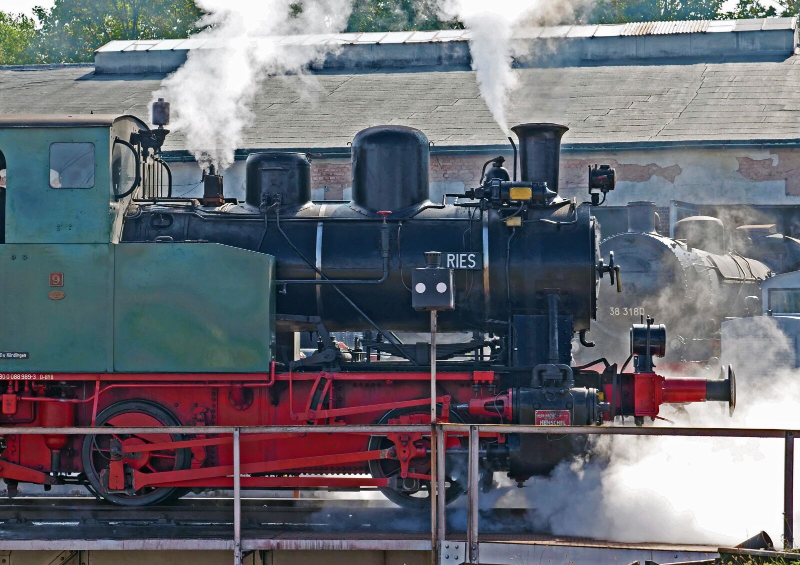 Panasonic Lumix DC-G9 sample photo. Steam locomotive, railway museum photography