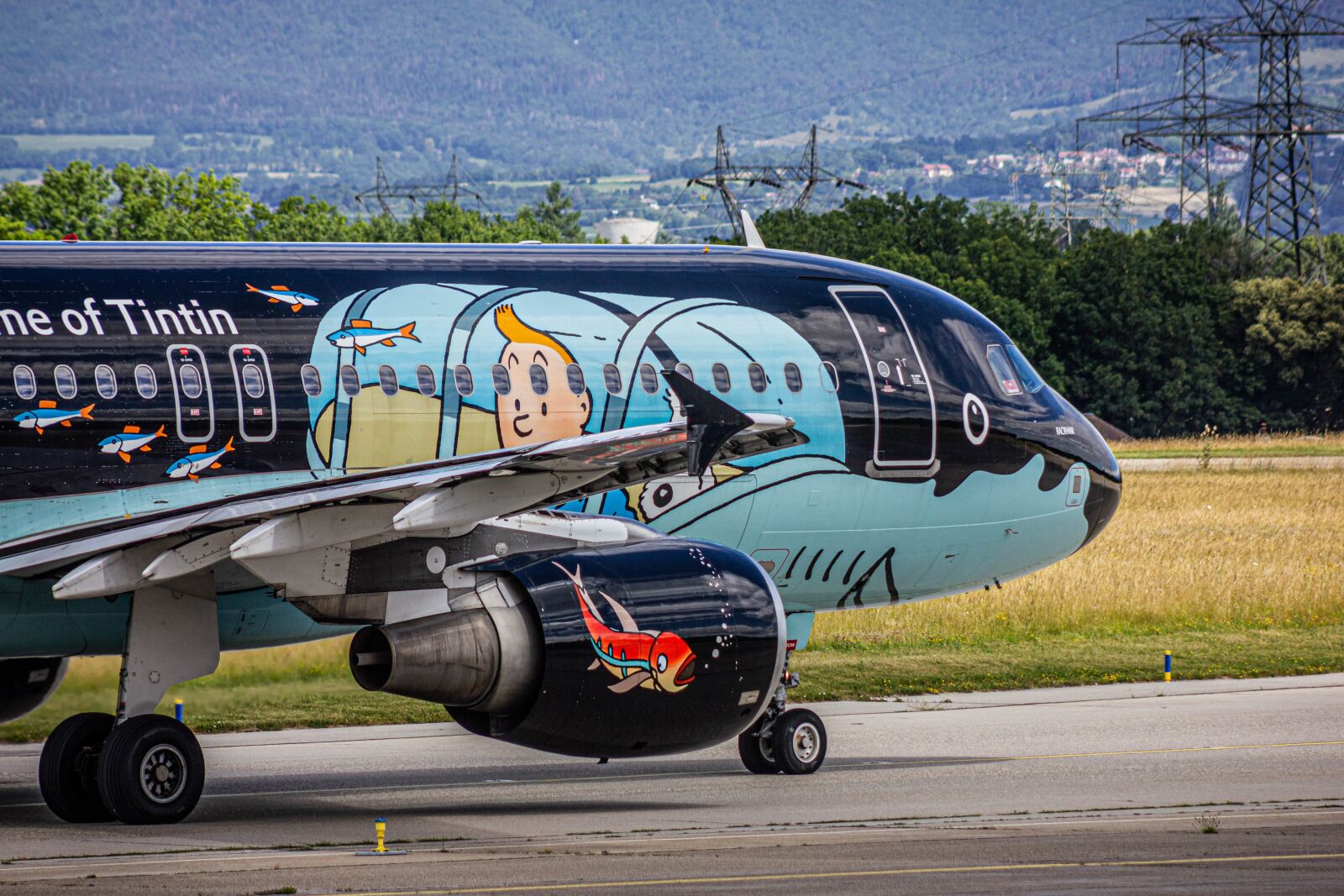 Canon EF75-300mm f/4-5.6 sample photo. Airbus, a320, tintin photography