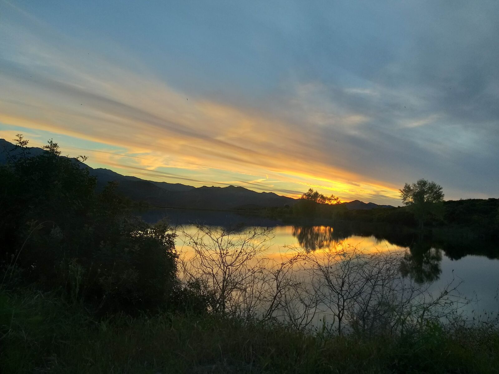 Samsung Galaxy A6+ sample photo. Sunset, nature, landscape photography