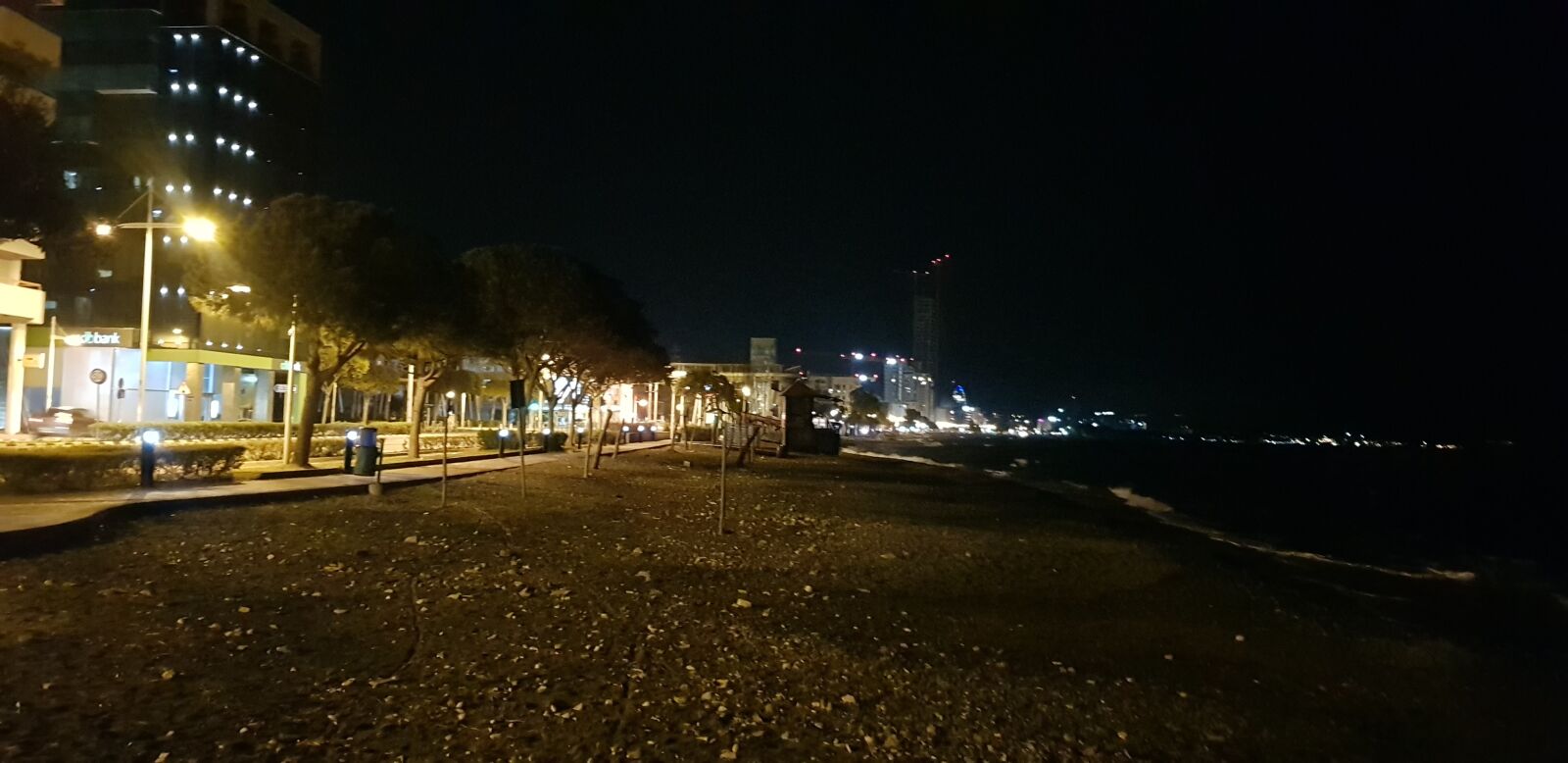 Samsung Galaxy S8 sample photo. Limassol, beachfront, nightview photography