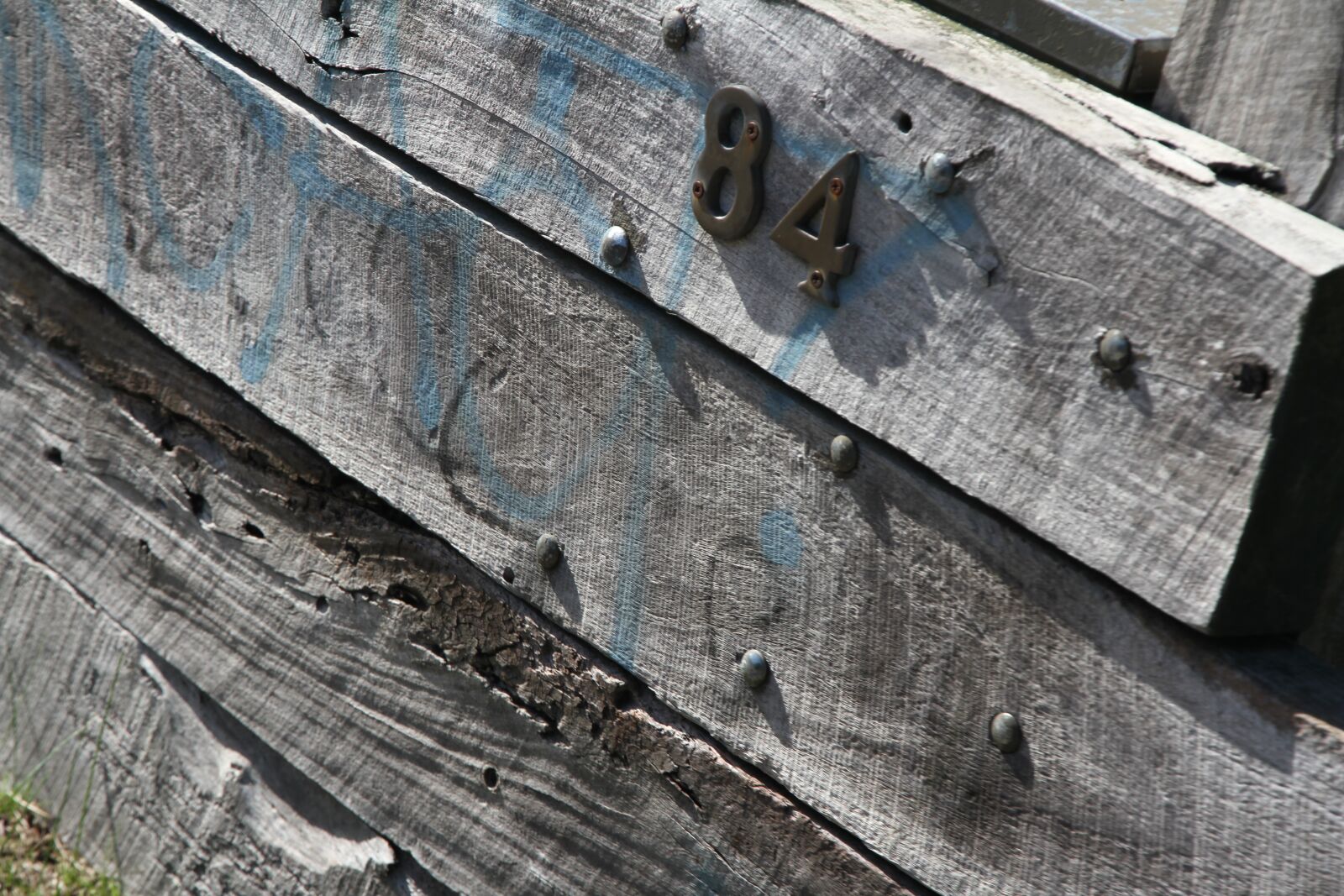 Canon EOS 7D sample photo. Number 84, wood, pine sleepers photography