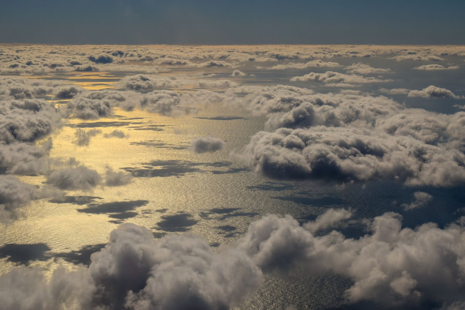 Nikon D3300 sample photo. Airplane view, clouds, sea photography
