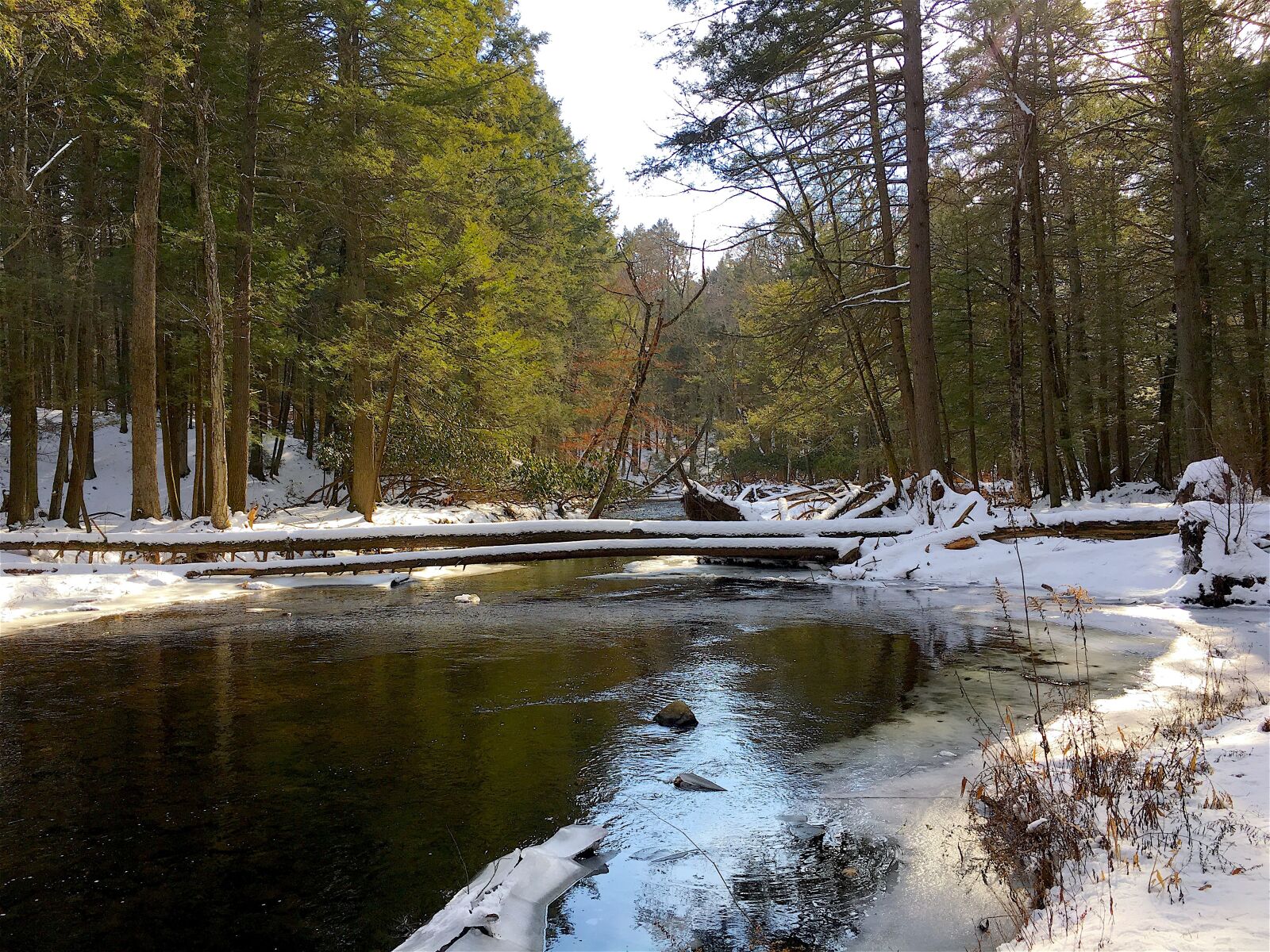 Apple iPhone 6s sample photo. River, winter, snow photography