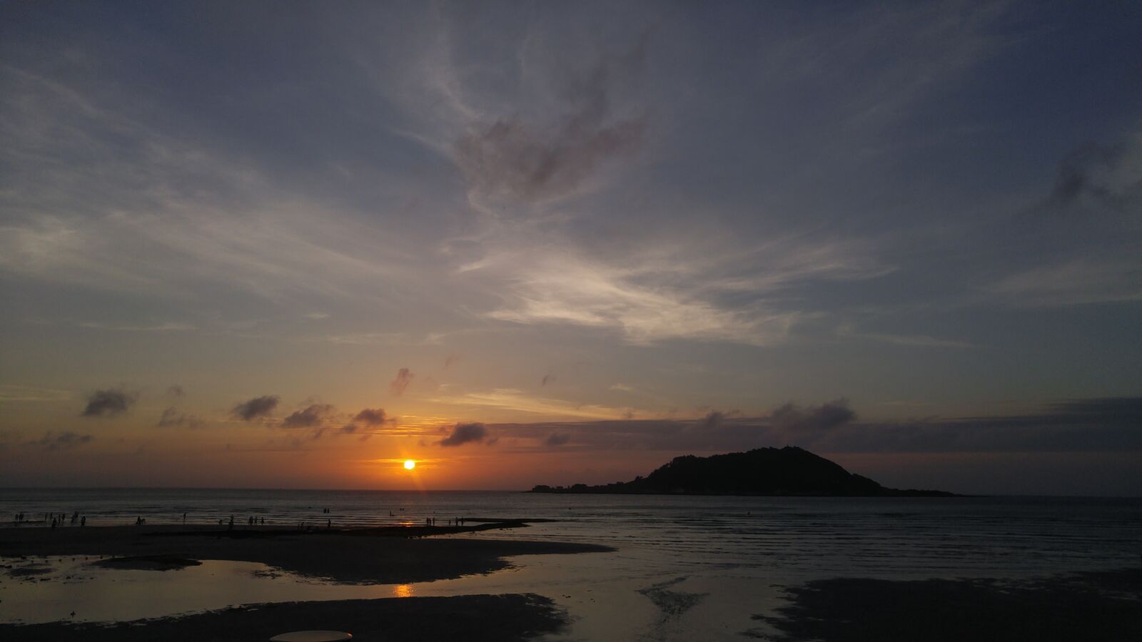 LG G4 sample photo. Sunset, sea, jeju island photography