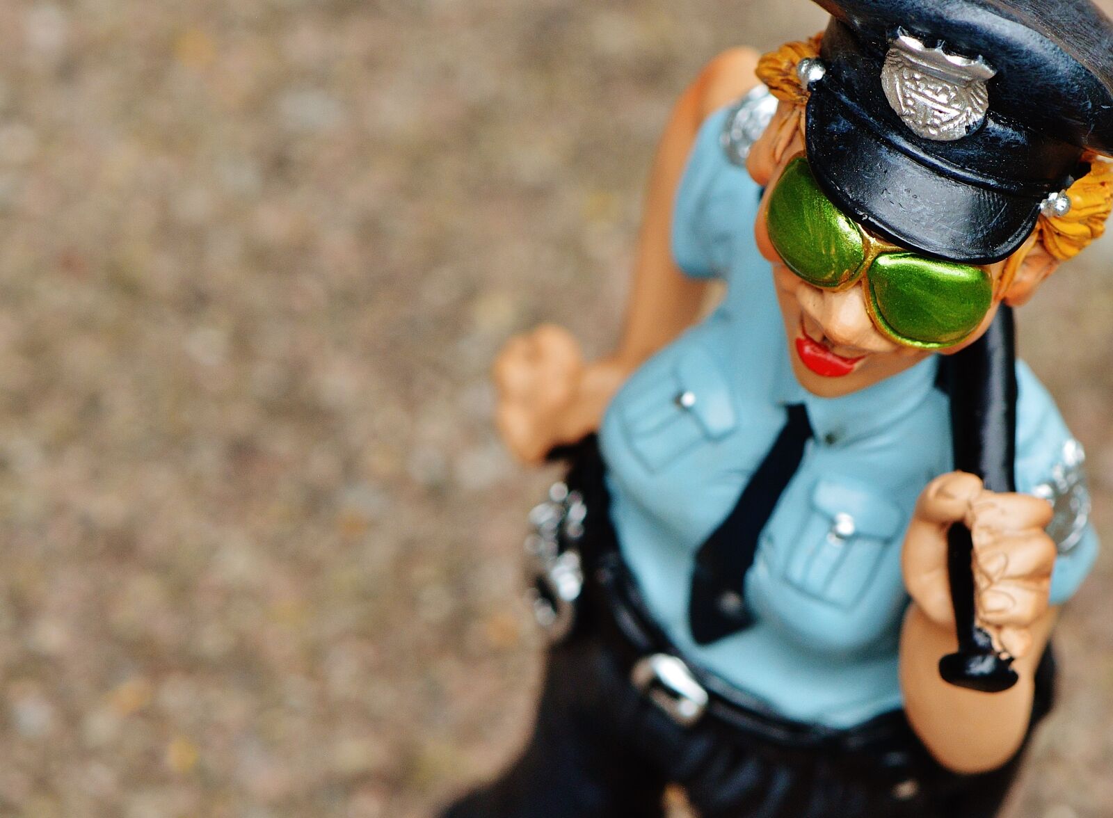 Nikon D3200 sample photo. Policewoman, funny, figure photography