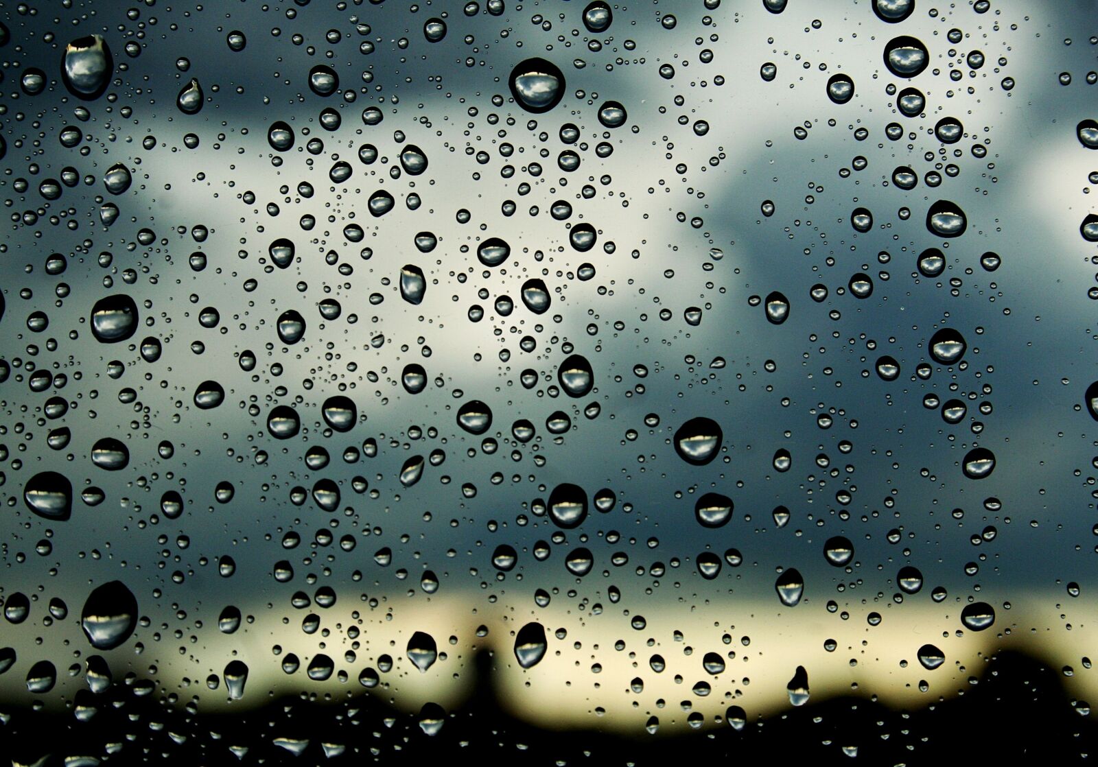 Canon EOS 350D (EOS Digital Rebel XT / EOS Kiss Digital N) sample photo. Drops, window, nature photography