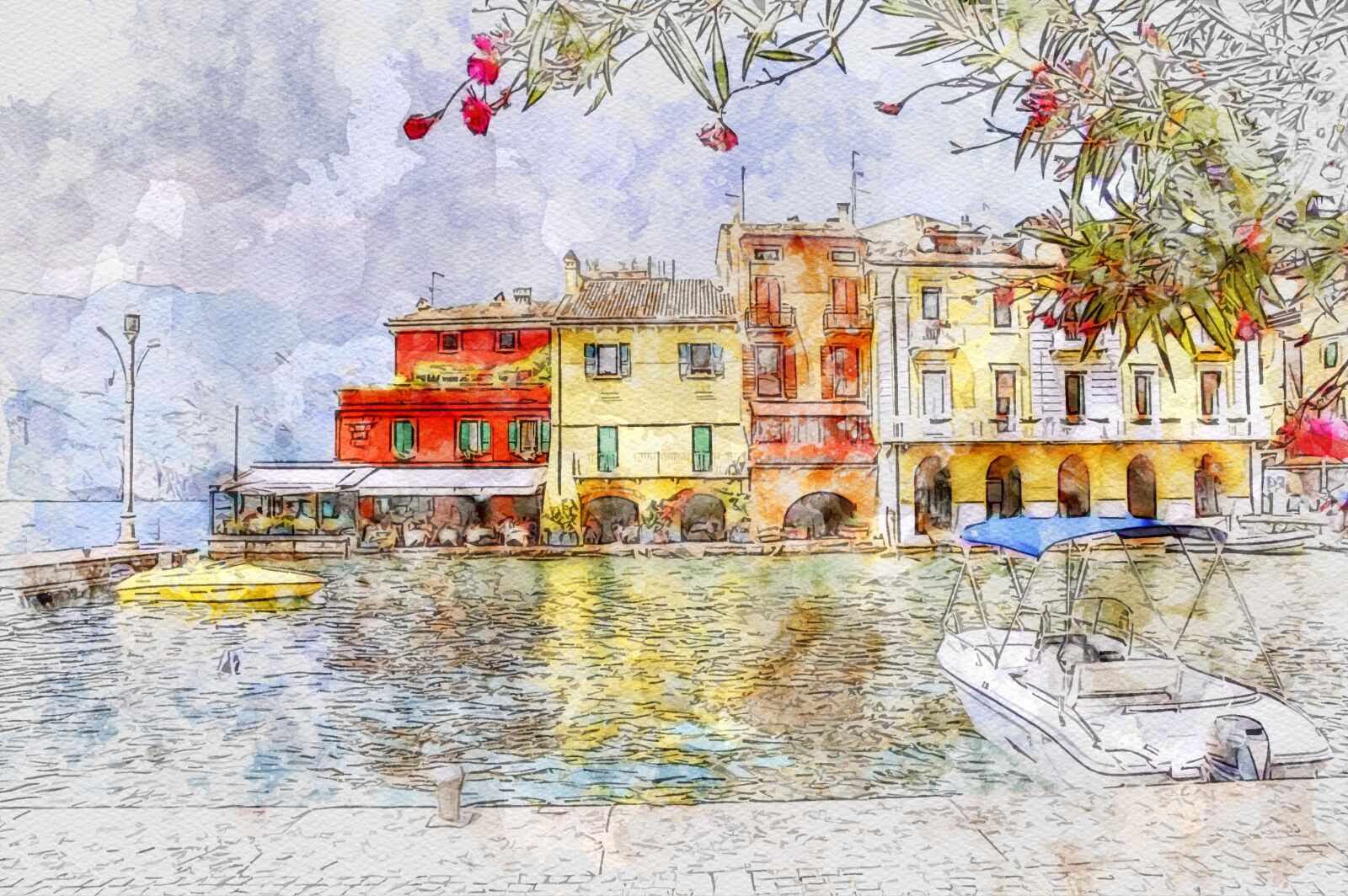 Nikon D40 sample photo. Garda, malcesine, italy photography
