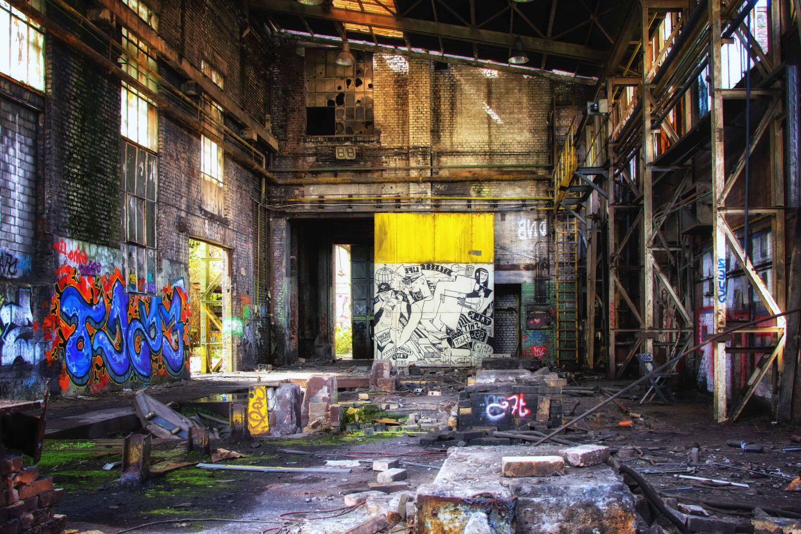 Nikon D3300 sample photo. Graffiti, factory, architecture, old photography