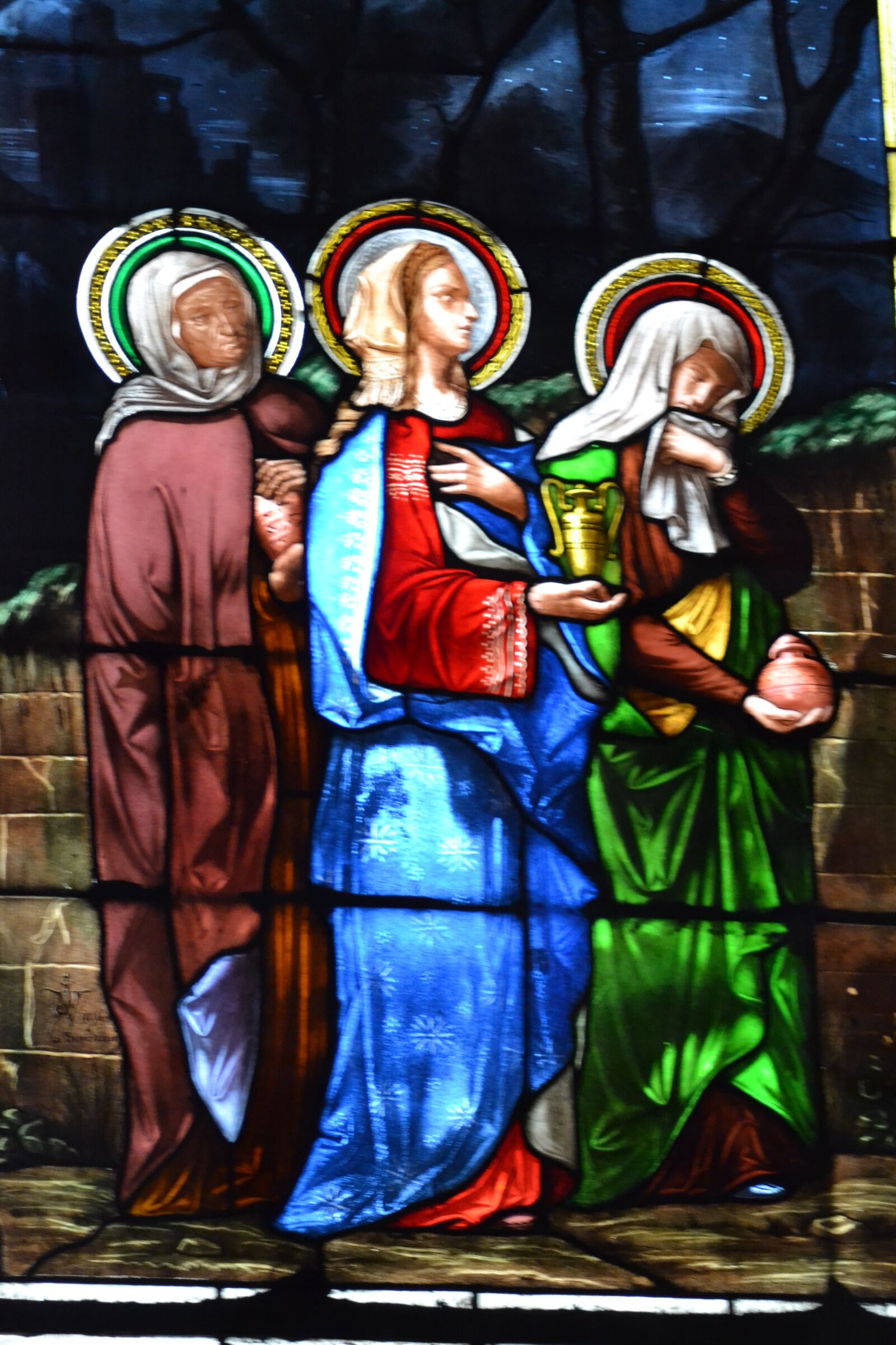 Nikon D3100 sample photo. Stained glass, women, window photography