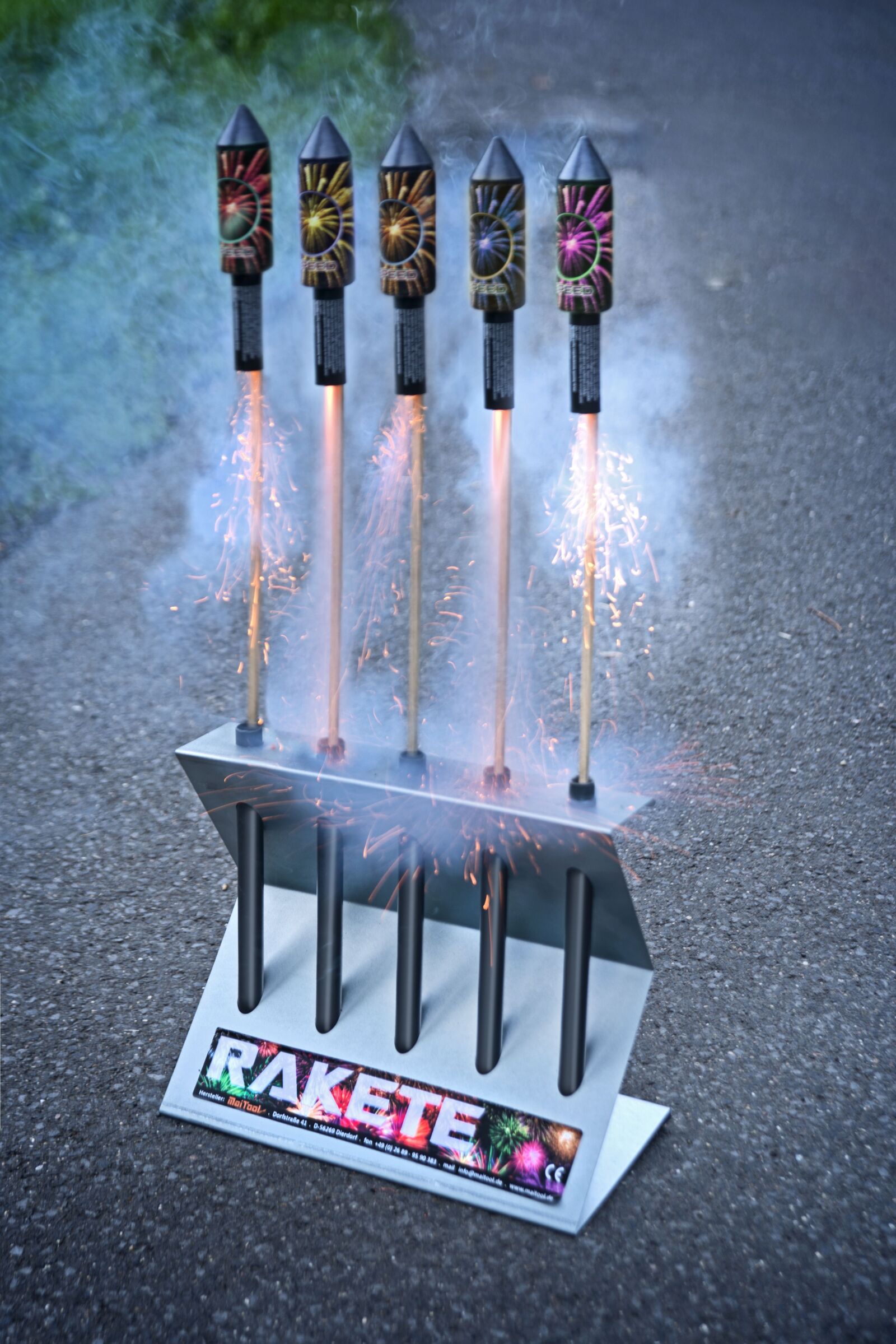 Tamron AF 28-75mm F2.8 XR Di LD Aspherical (IF) sample photo. Rocket holder, launcher, pyrotechnics photography