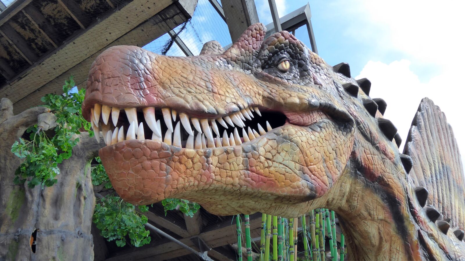 Panasonic DMC-TZ61 sample photo. Dinosaur, head, dino photography