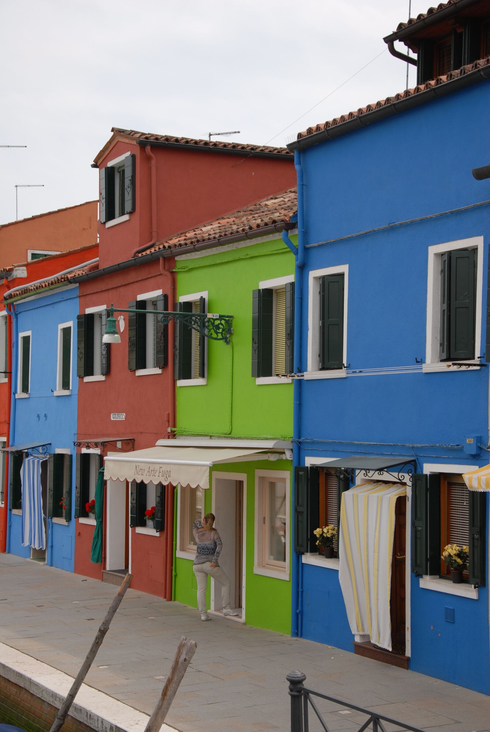 Nikon D200 sample photo. Venice, burano, houses photography