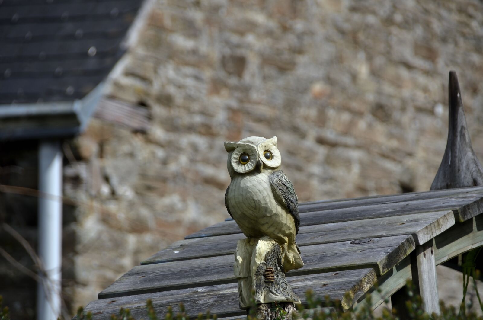 Nikon D5100 sample photo. Sculpture, owl, animal photography
