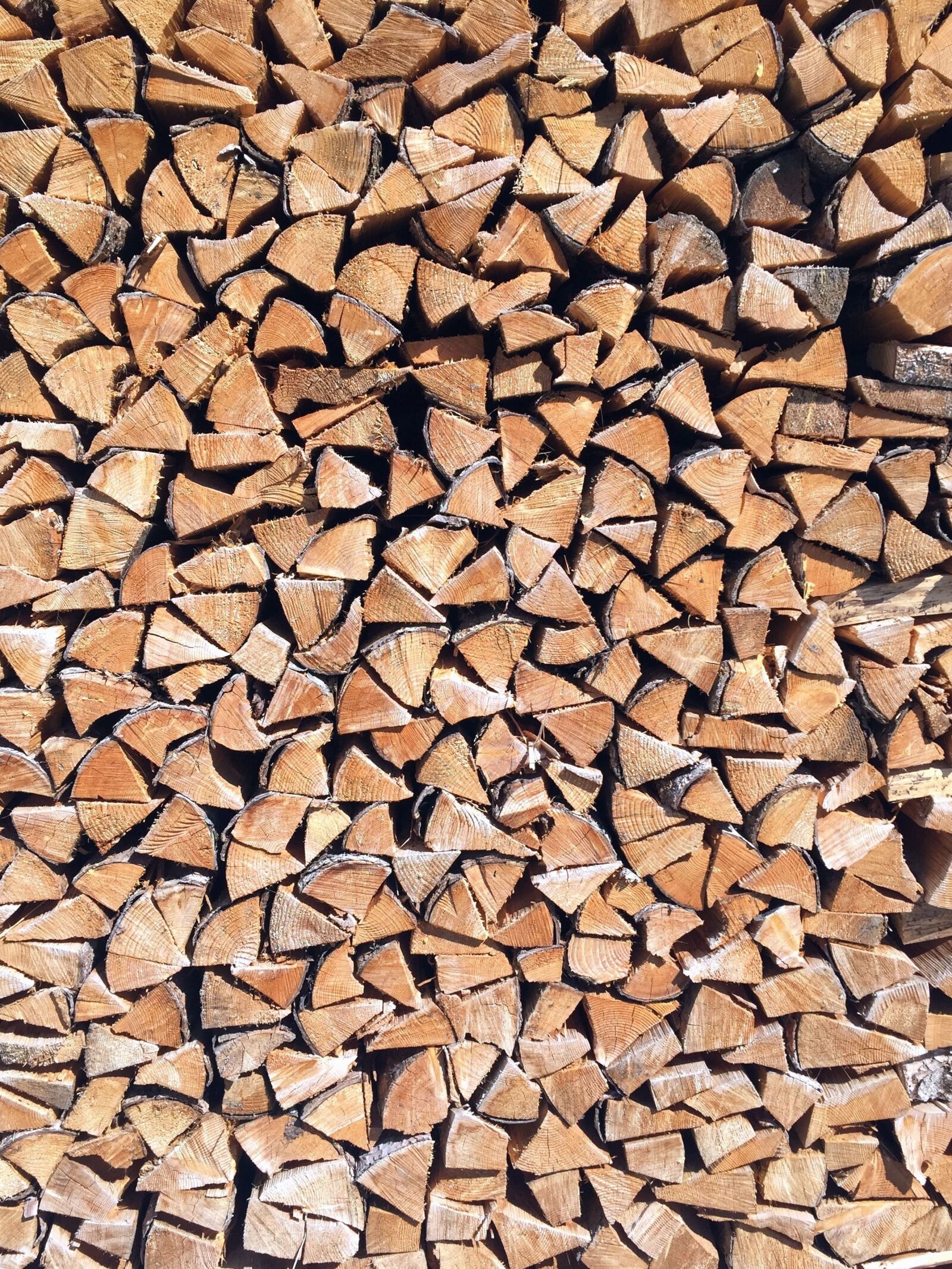 Apple iPhone 6 sample photo. Wood, firewood, complex, winter photography