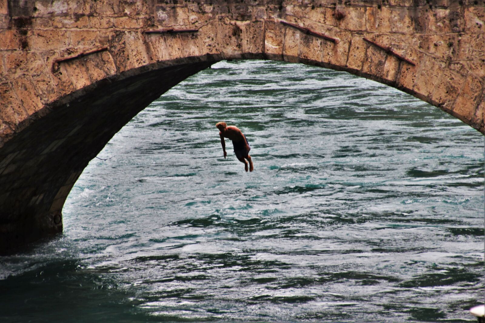 Canon EOS 80D sample photo. Jump, bridge, river photography