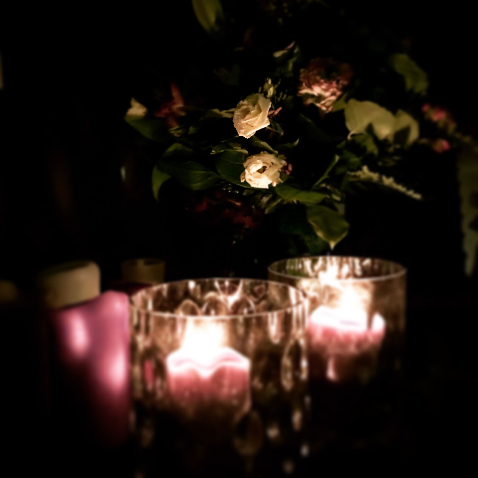 Apple iPhone 7 Plus sample photo. Candle, mood, dinner, flower photography