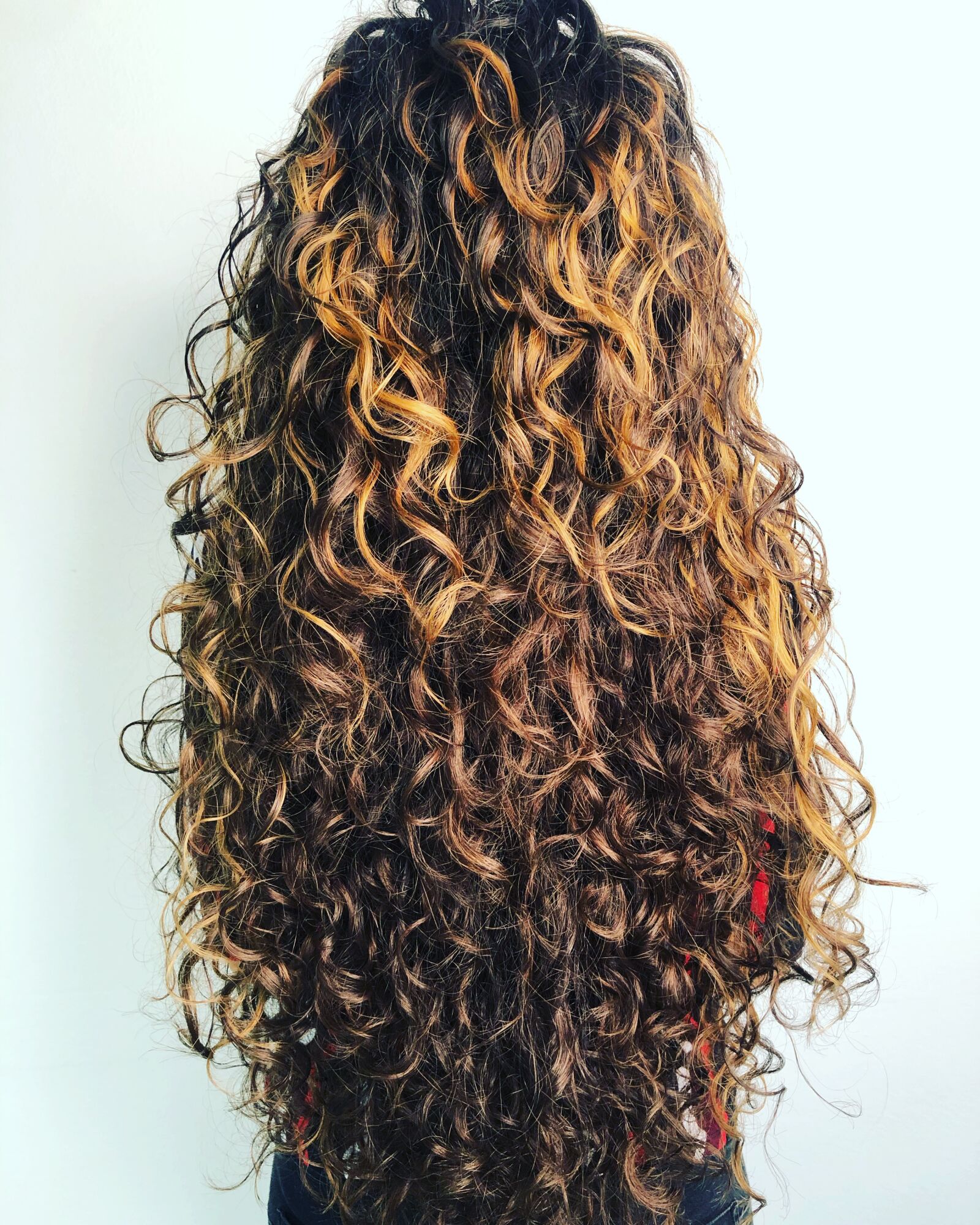 iPhone 8 Plus back dual camera 3.99mm f/1.8 sample photo. Curly, woman, hair photography