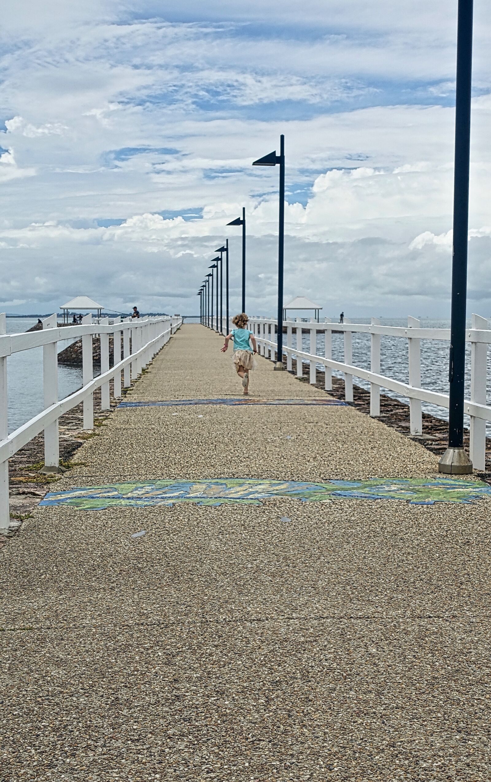 Sony Cyber-shot DSC-RX100 III sample photo. Girl, running, pier photography