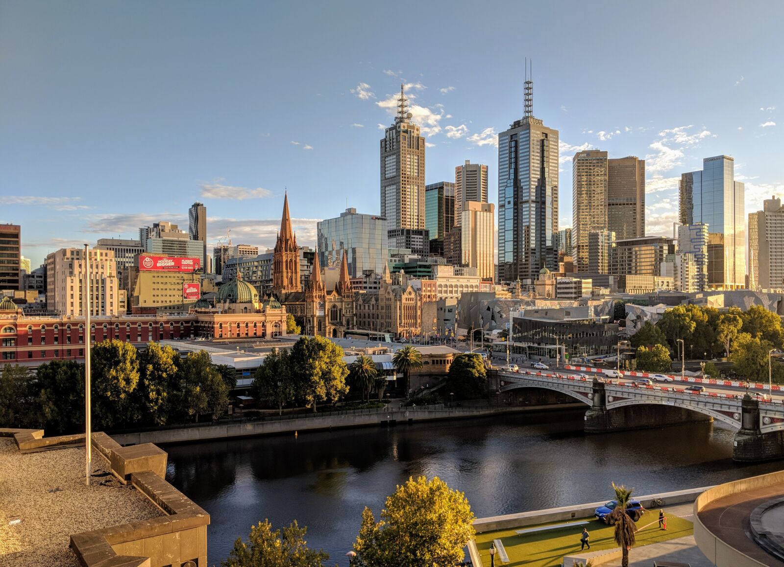 Google Pixel 2 XL sample photo. Melbourne, skyline, river photography