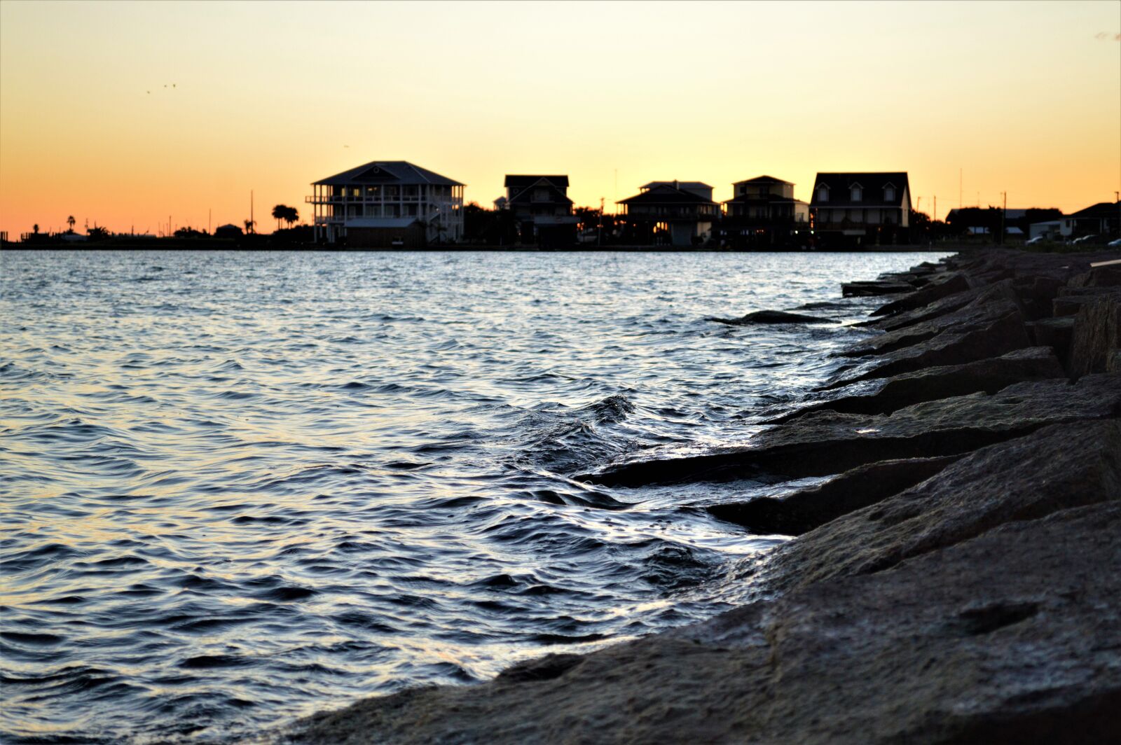 Nikon D3200 sample photo. Beach, port o'connor, sunset photography