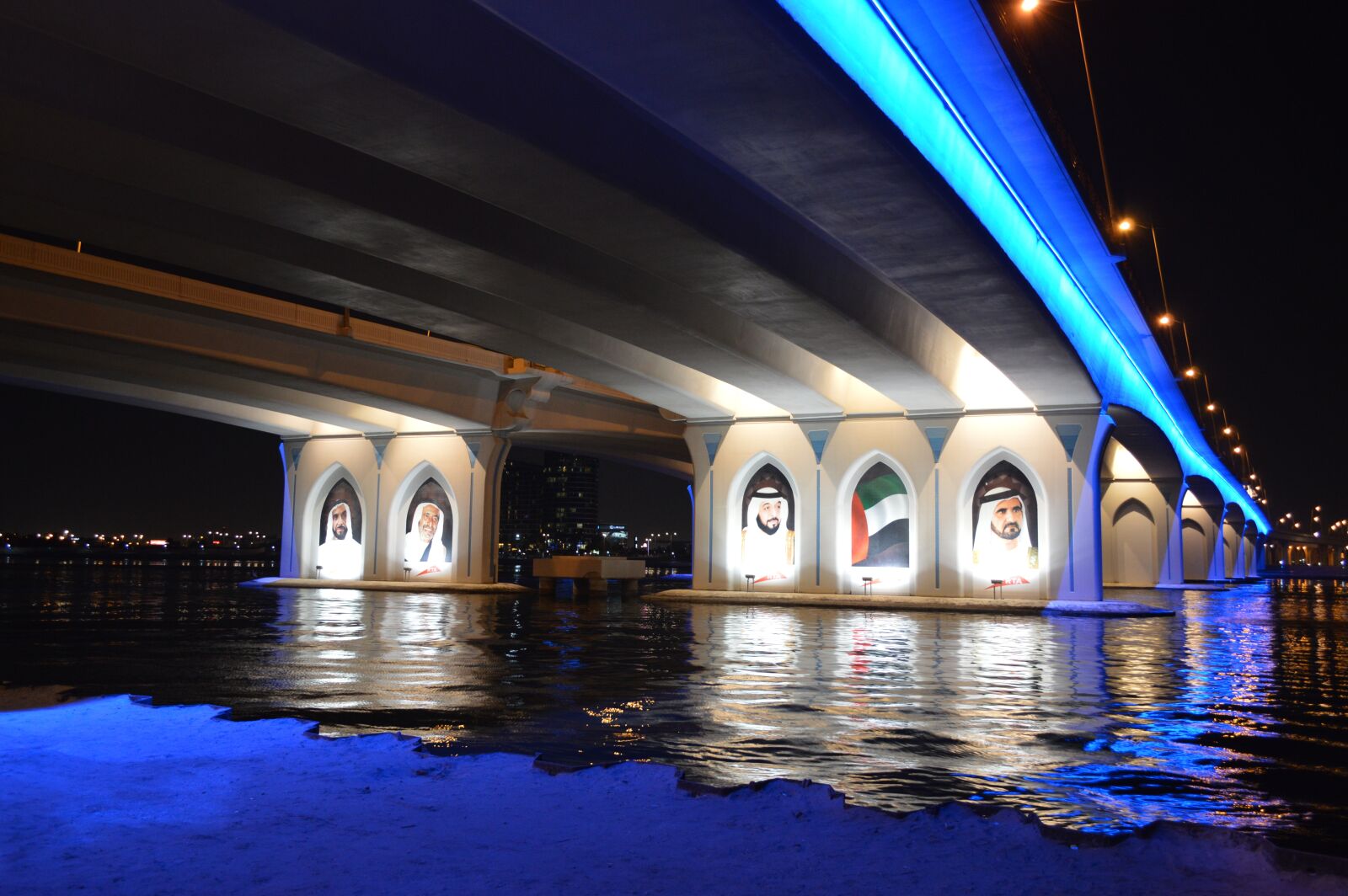 Nikon D3200 sample photo. Blue, bridge, night photography