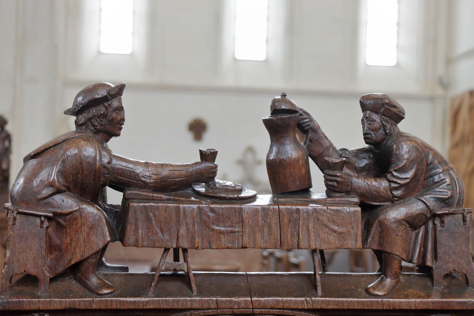 Canon EF-S 18-135mm F3.5-5.6 IS USM sample photo. Figures, wood, carving photography