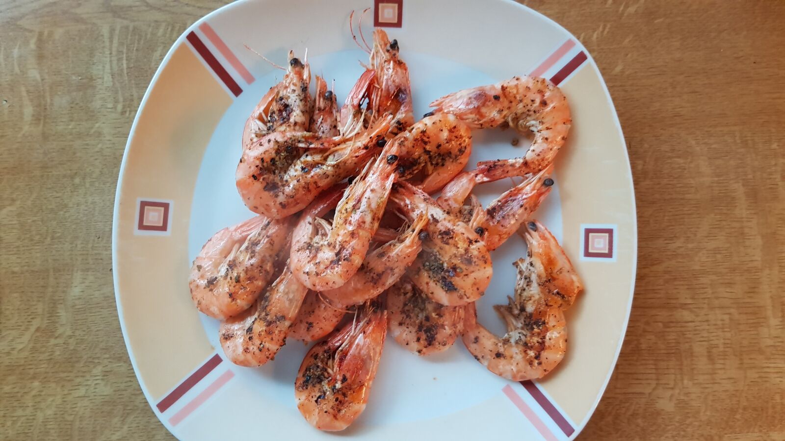 Samsung Galaxy S8+ sample photo. Shrimp, gambas, food photography